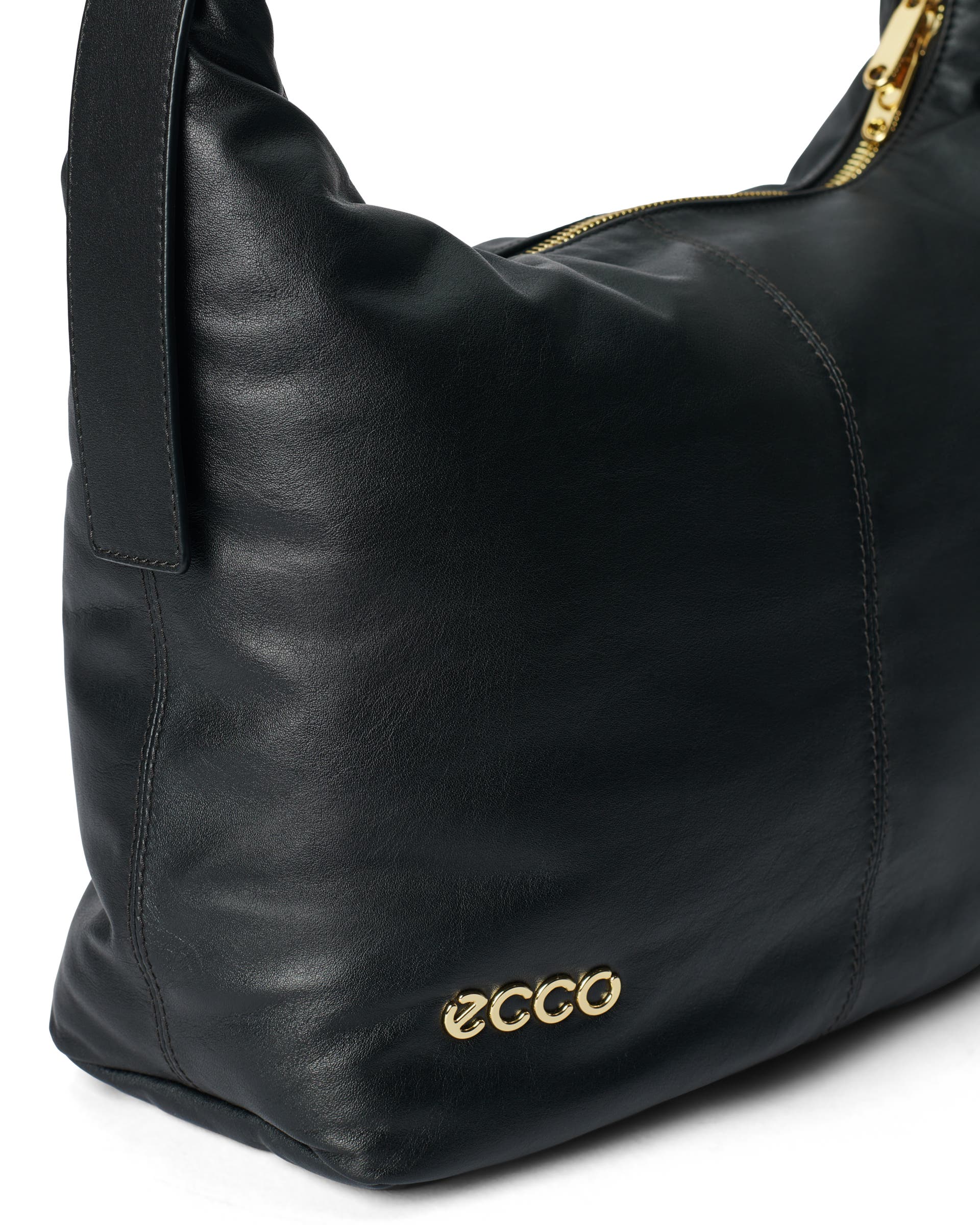 ECCO Hobo Soft レザーホーボーバッグ - ブラック - Detail-1