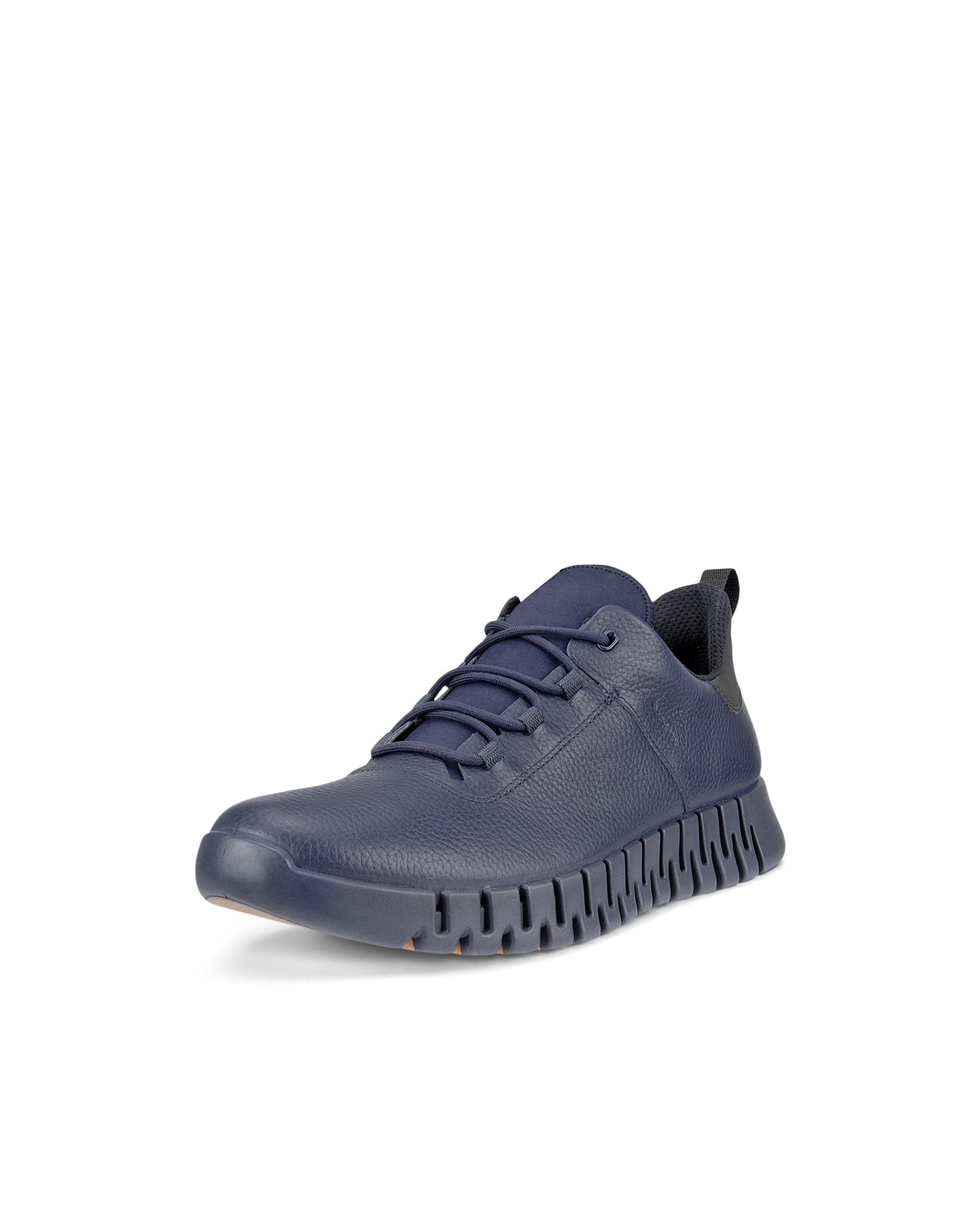 ECCO Gruuv MEN メンズ レザーGore-Texスニーカー - ブルー - Main