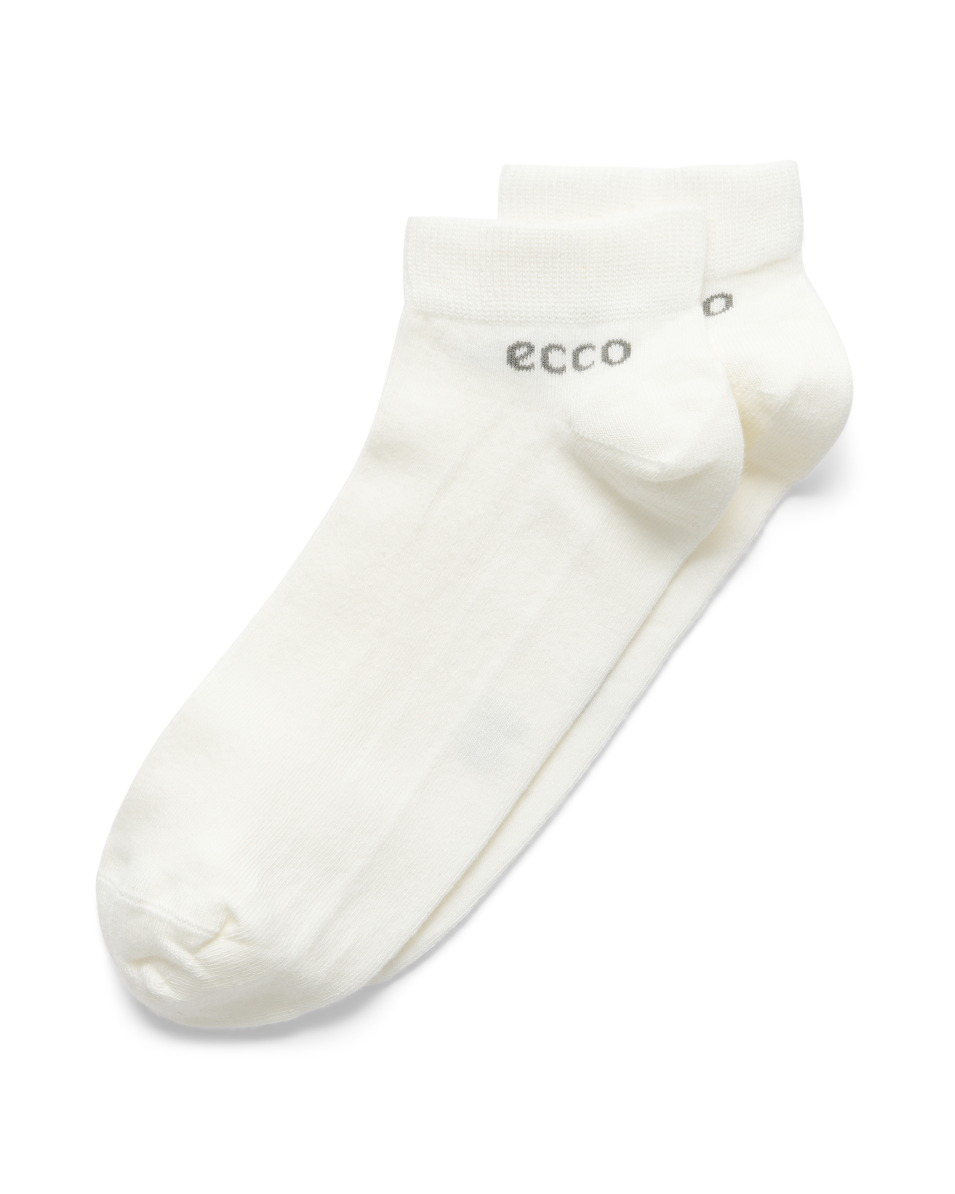 Unisex ECCO® Longlife Low-Cut Socks (2-Pack) - White - Detail-2
