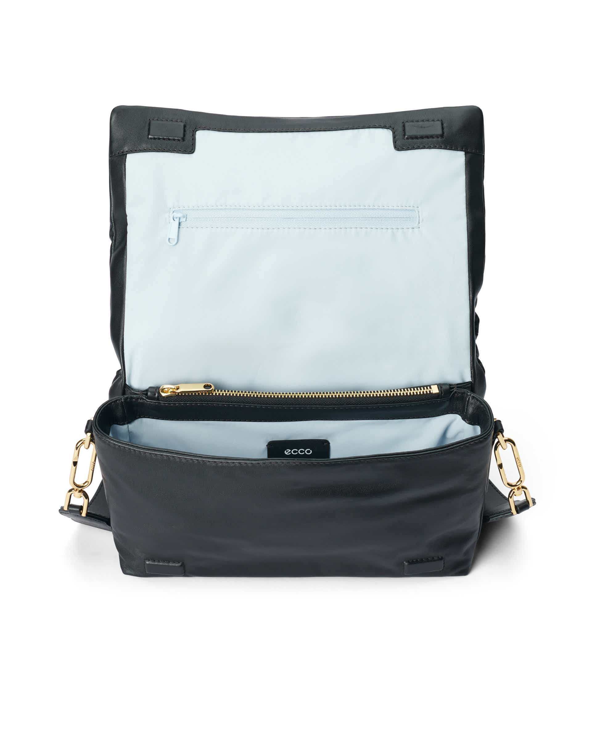 ECCO Pinch Large Soft レザーピンチクロスボディバッグ - ブラック - Inside