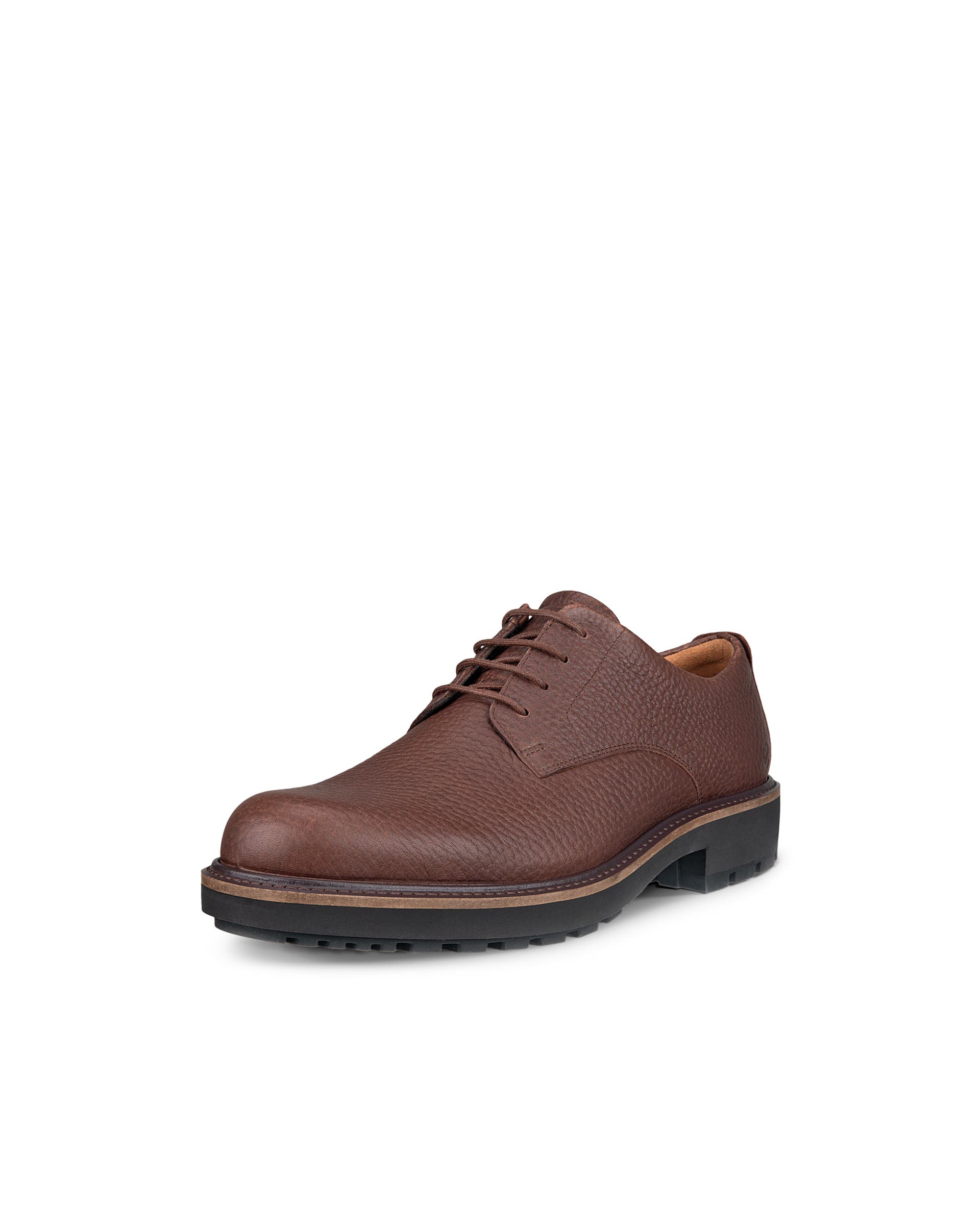 Men's ECCO® Metropole Oslo Leather Derby Shoe - Brown - Main