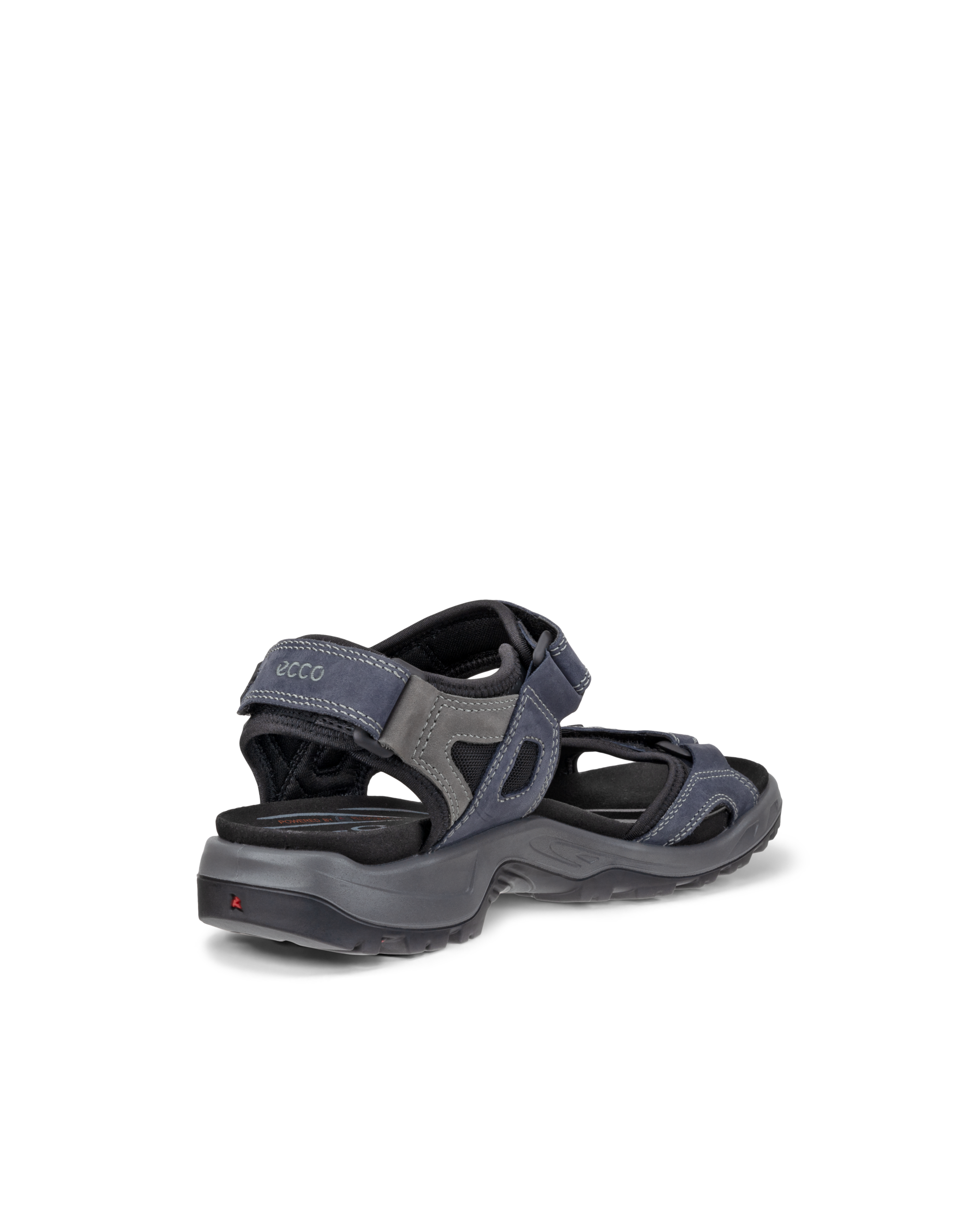 Men's ECCO® Offroad Nubuck Outdoor Sandal - Blue - Back