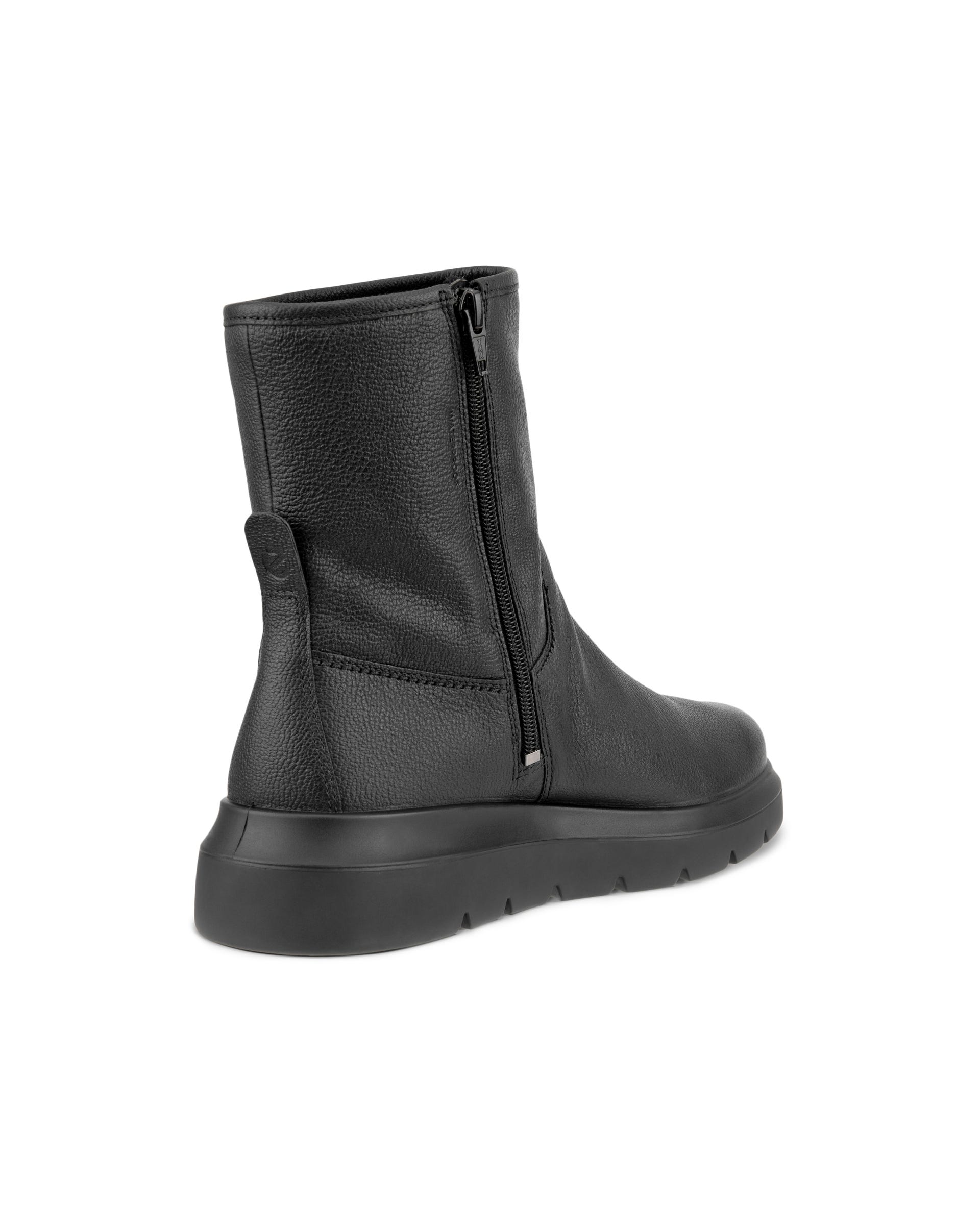 Women's ECCO® Nouvelle Leather Waterproof Boot - Black - Back