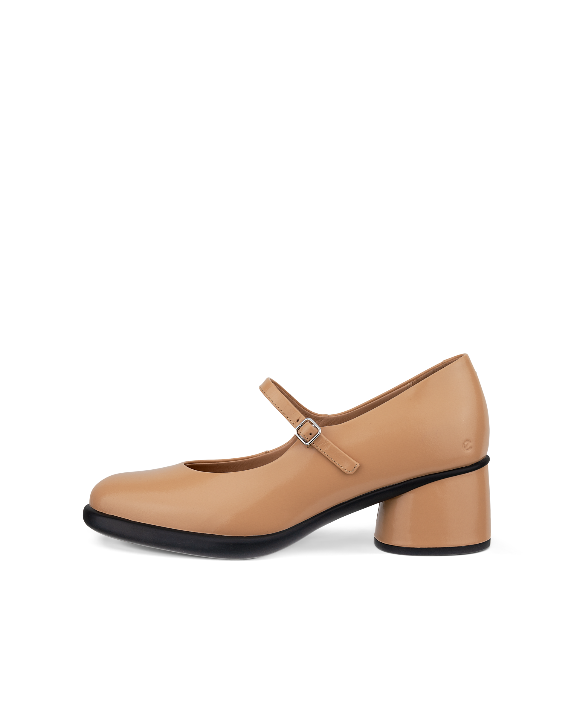 ECCO SCULPTED LX 35 - Women's Leather Block-Heeled Pump - Brown - 38