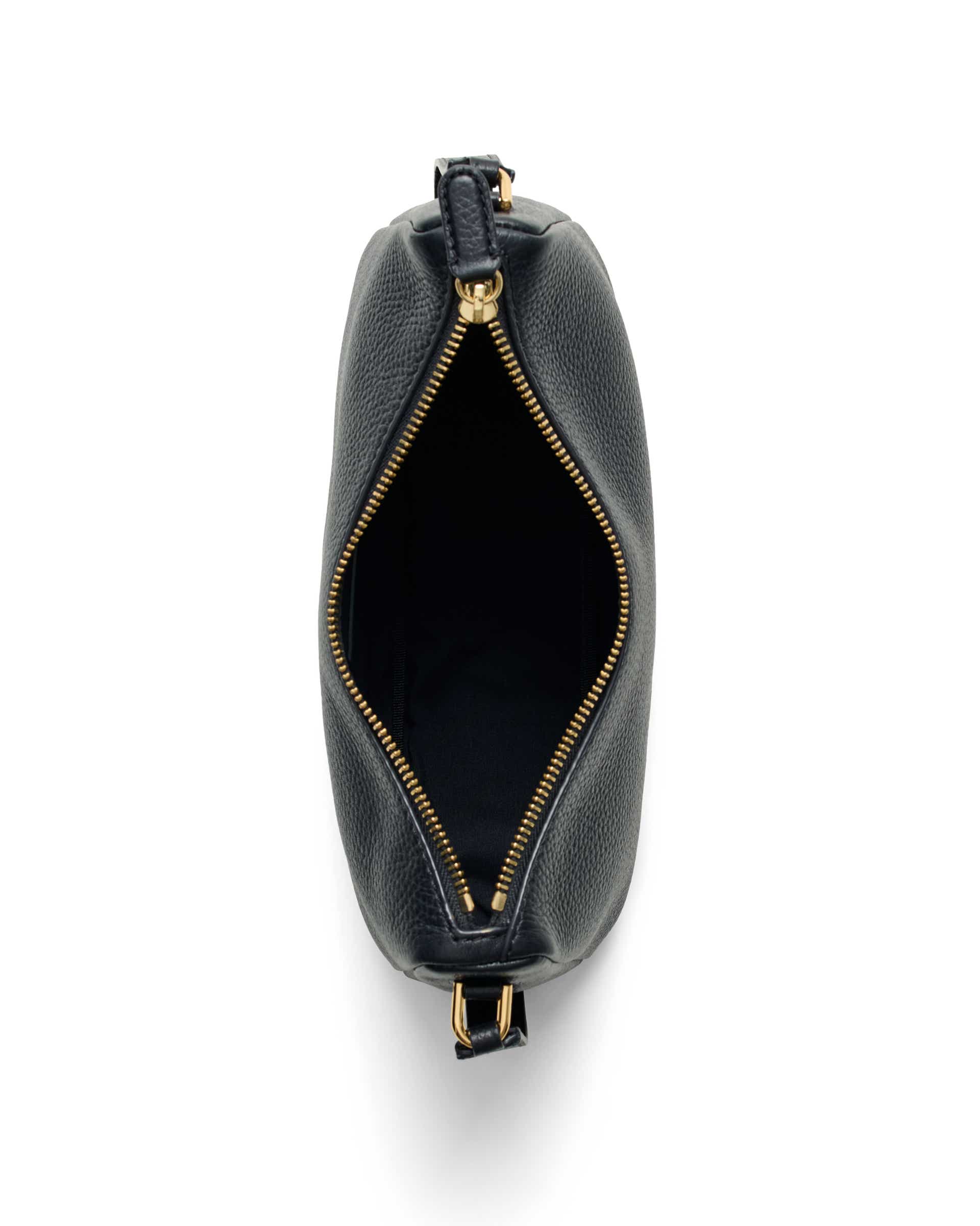 ECCO® Essential skuldertaske i læder - Sort - Birdeye