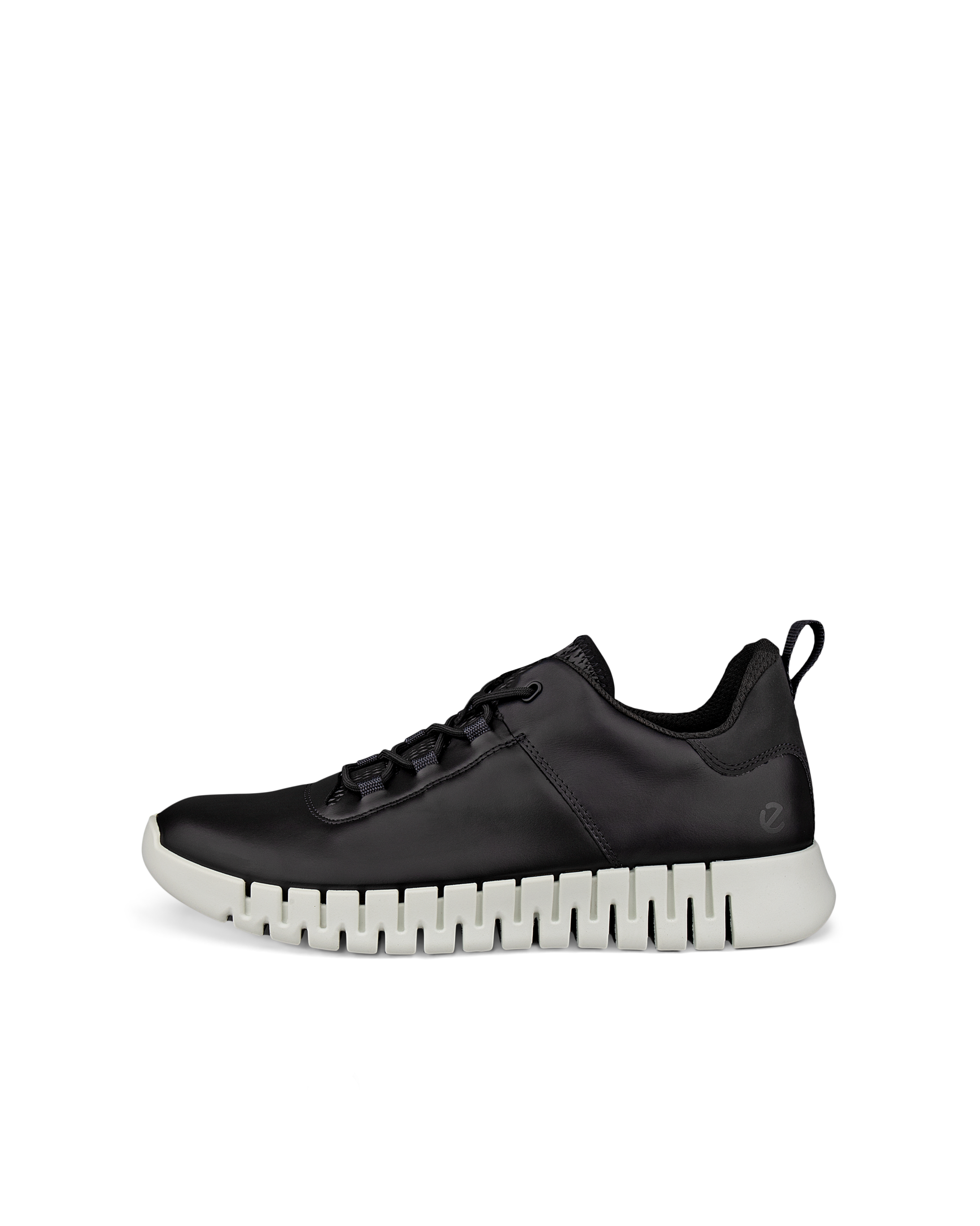 ECCO® Gruuv Herren Ledersneaker - Schwarz - Outside
