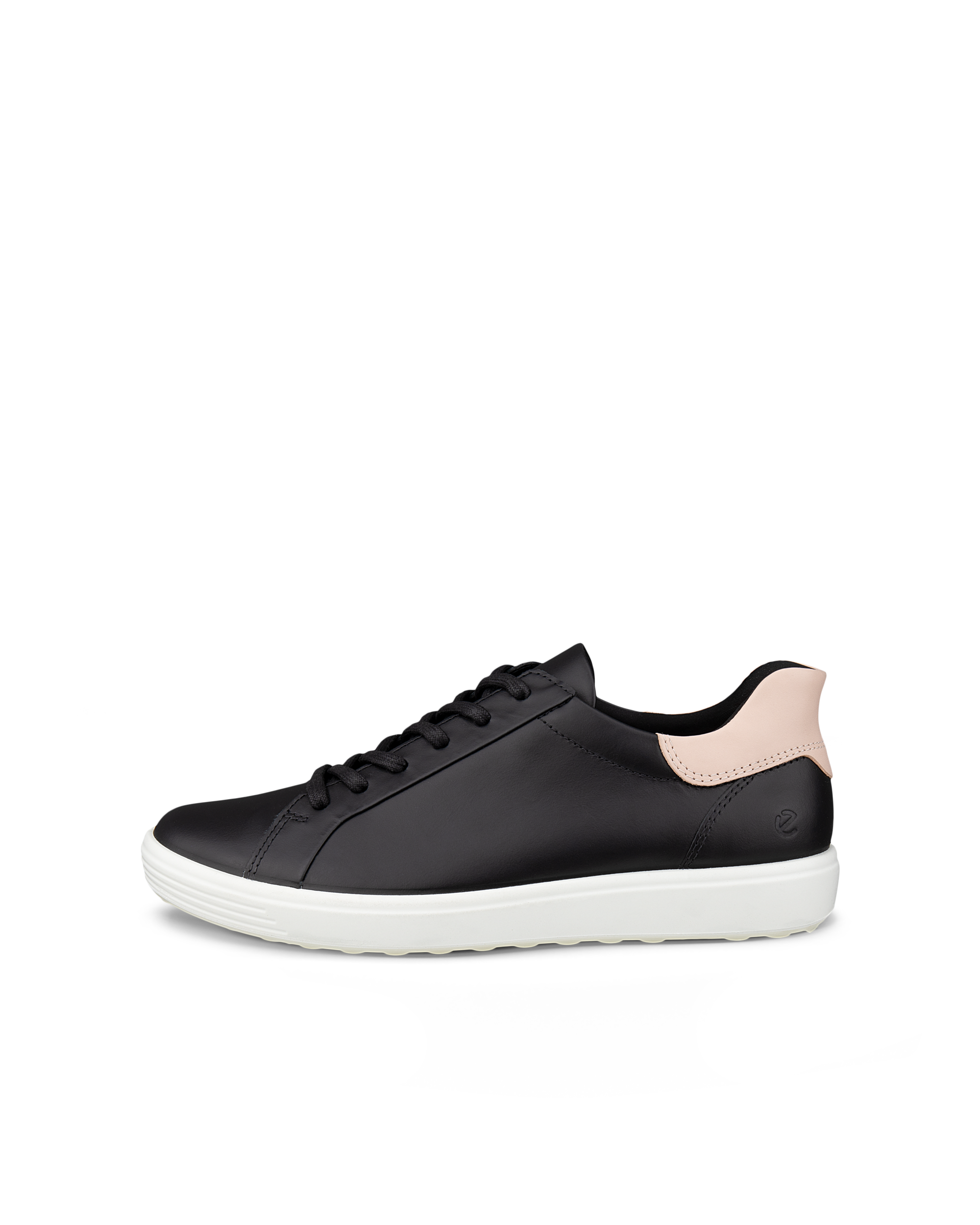 Zapatillas de piel ECCO® Soft 7 para mujer - Negro - Outside