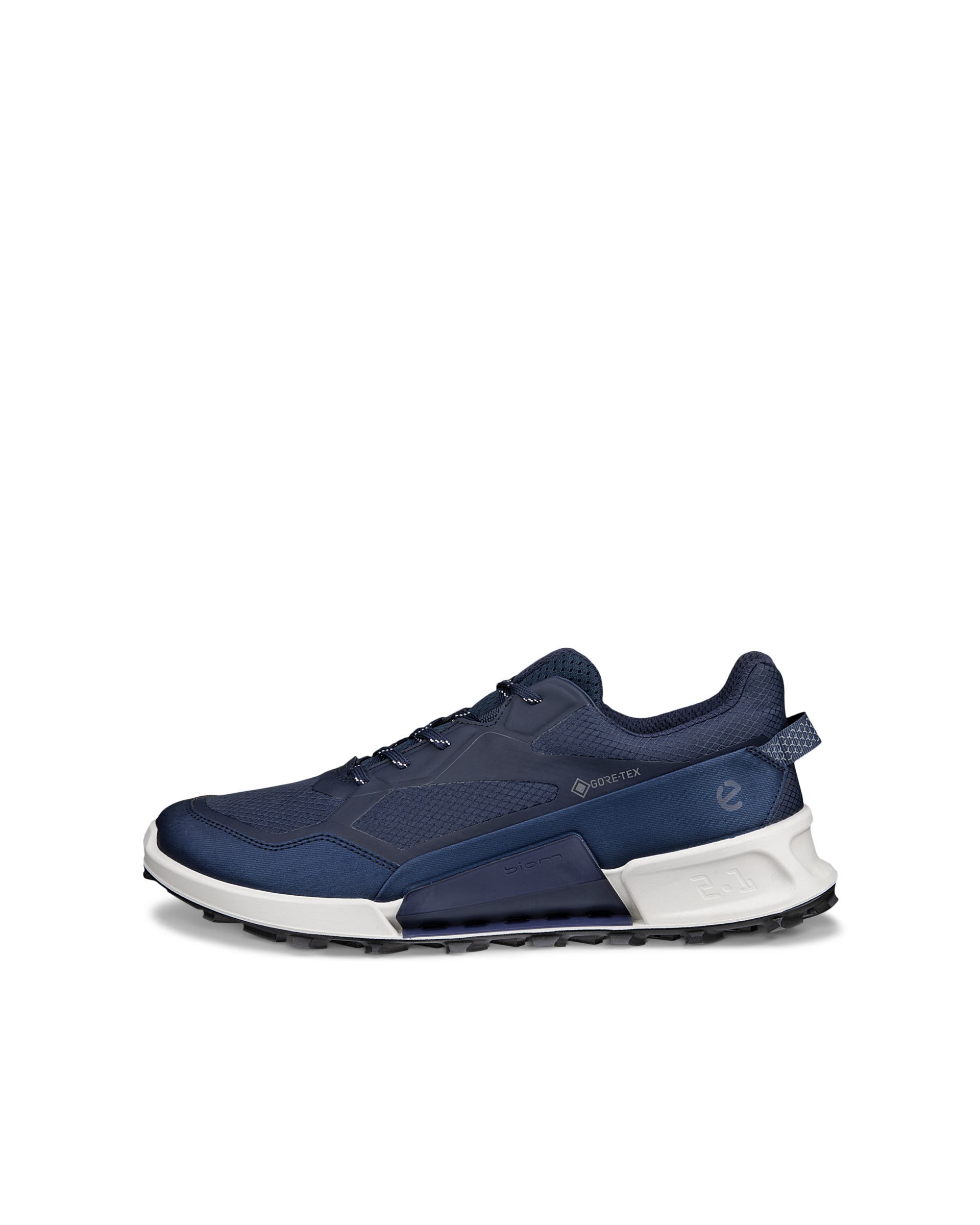 ECCO® BIOM 2.1 X MOUNTAIN Hög hikingsko i textil med Gore-Tex herr - Blå - Outside