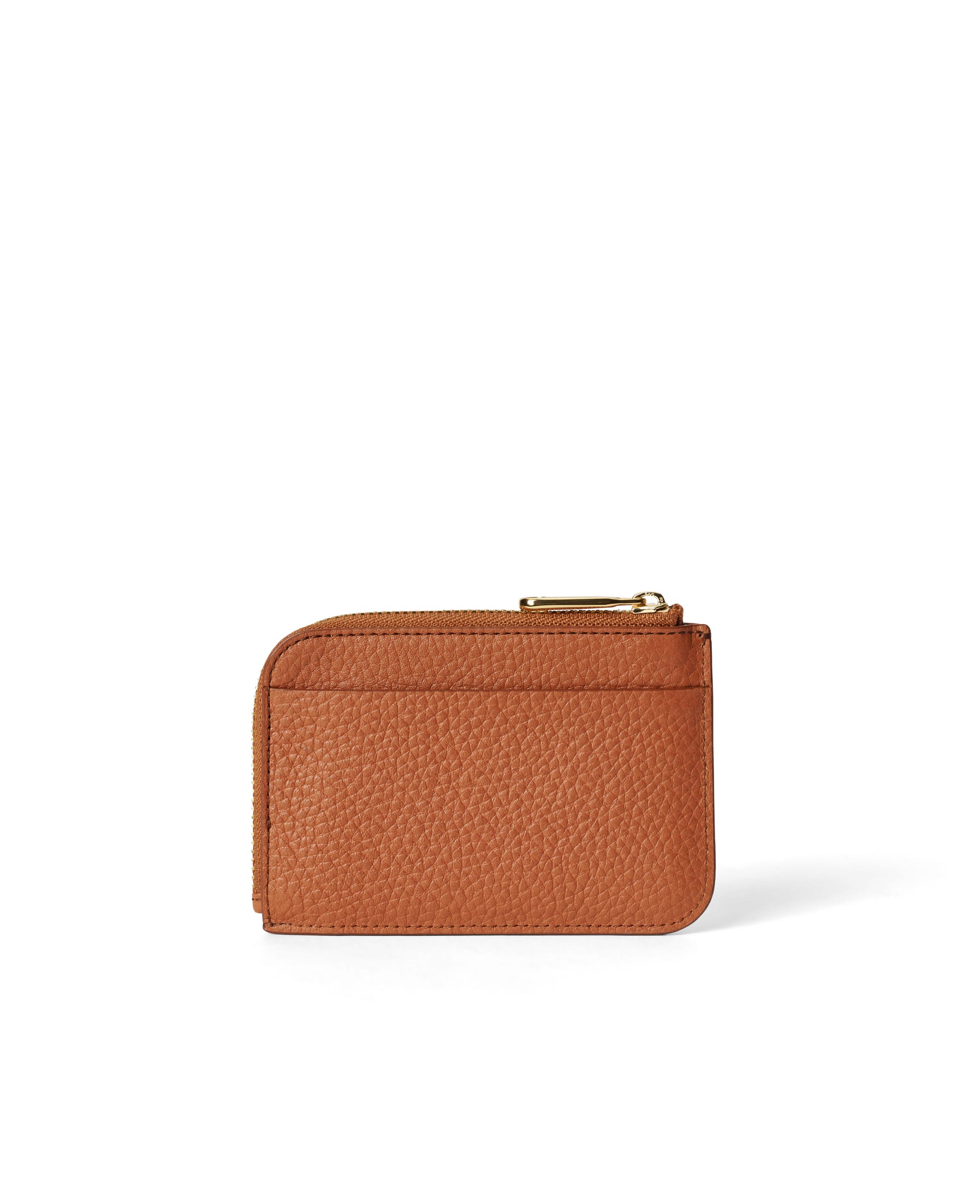 ECCO ZIPPED CARD CASE - Brown - Back