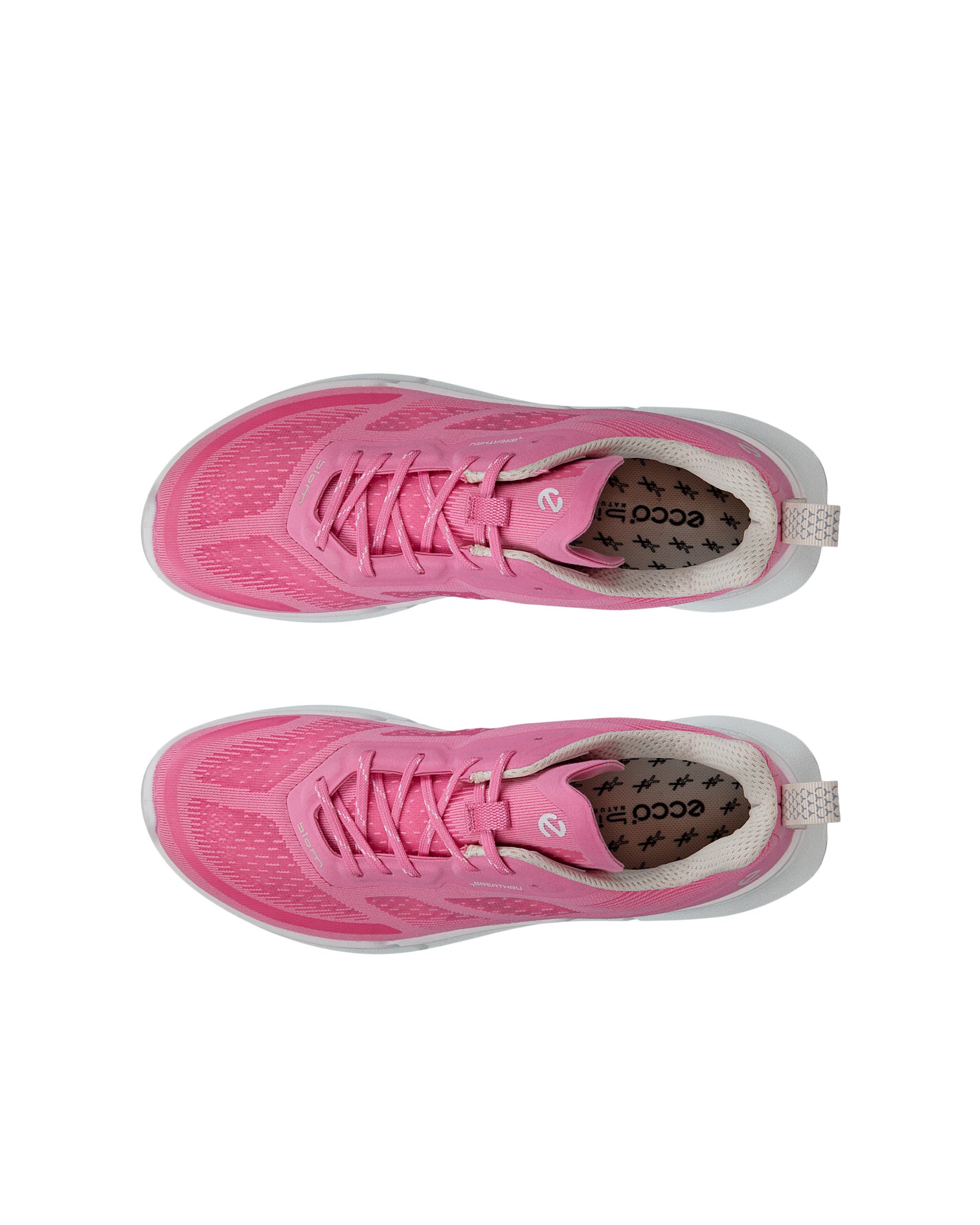 Women's ECCO® Biom 2.2 Textile Trainer - Pink - Top left pair