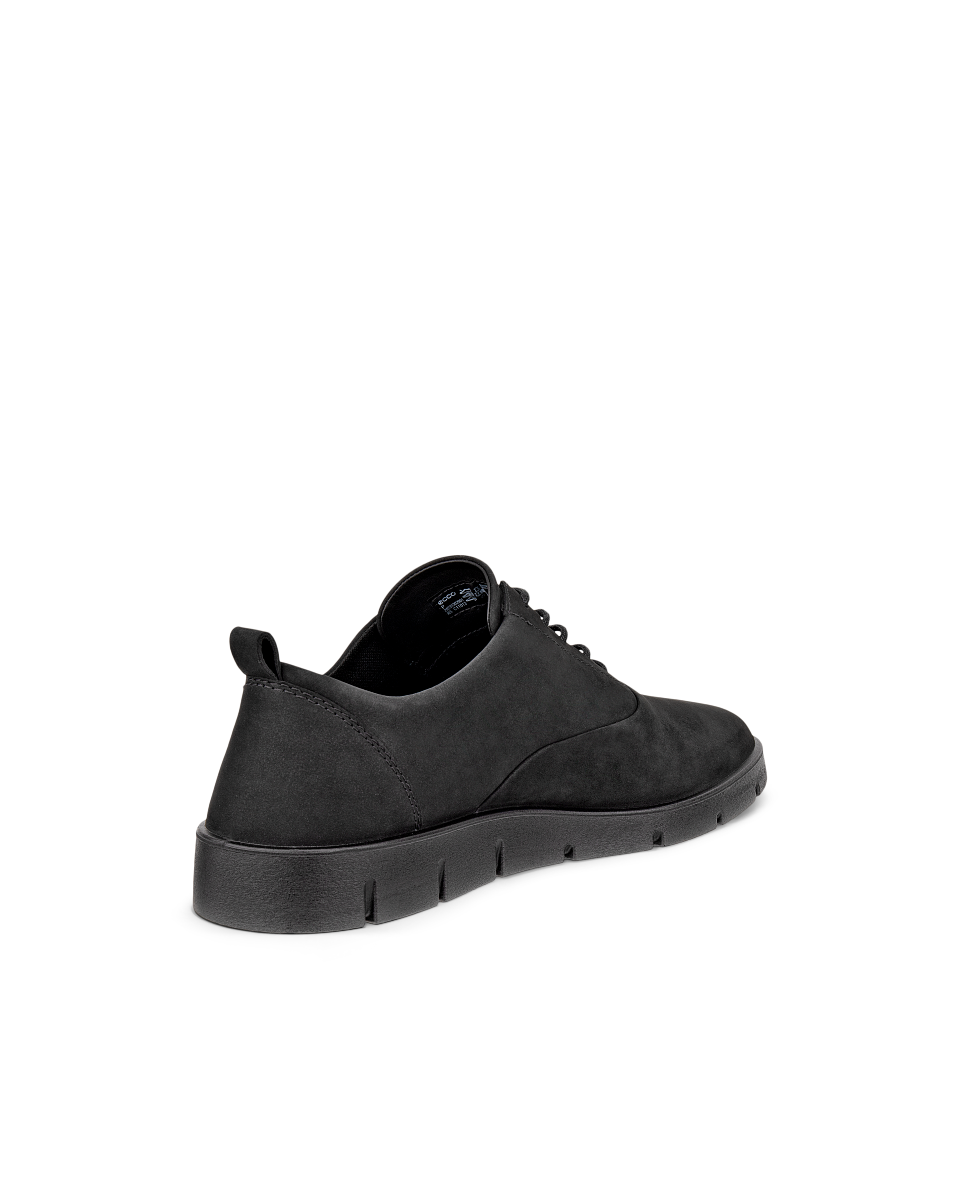 Women's ECCO® Bella Nubuck Lace-Up Shoe - Black - Back