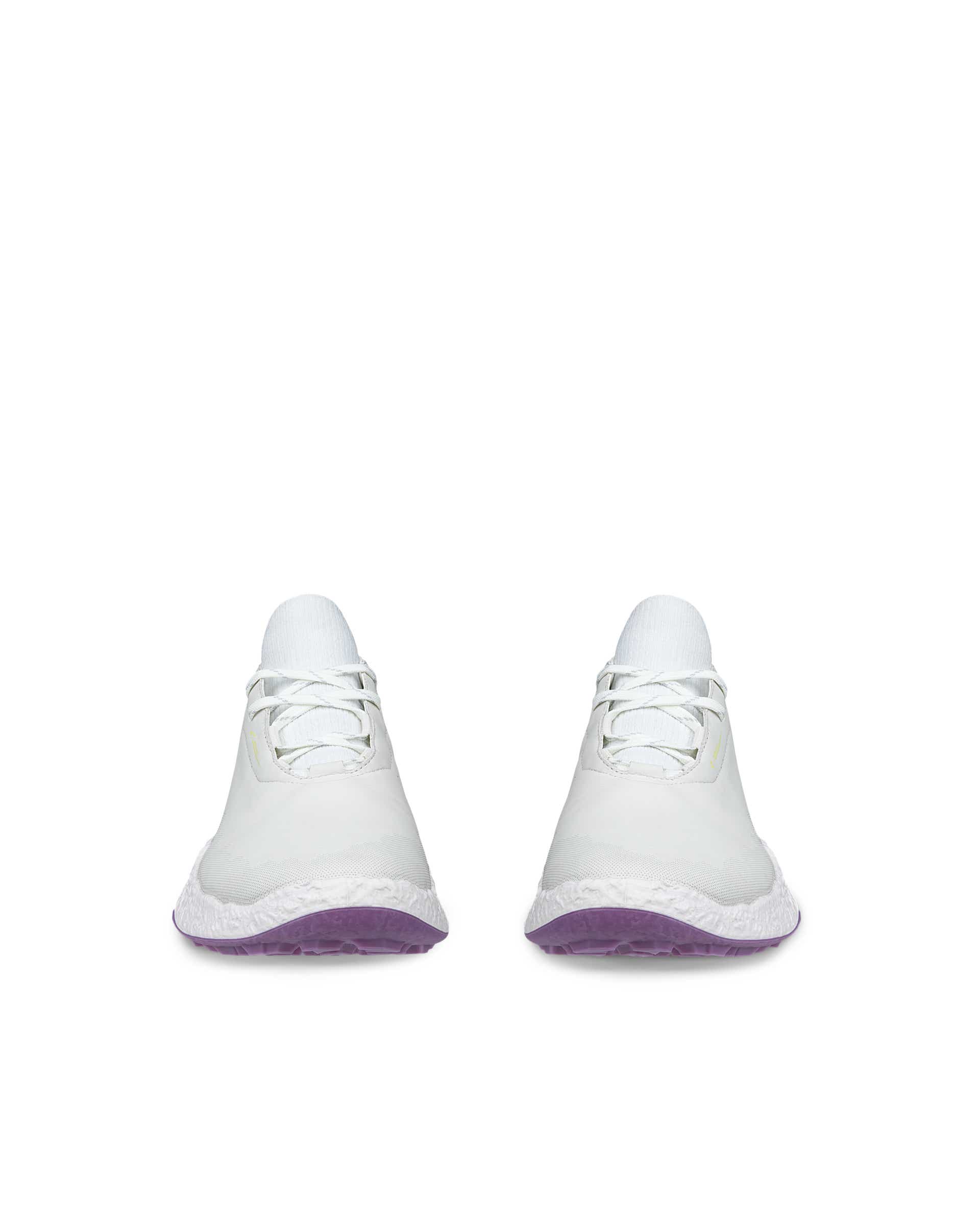 ECCO GOLF BIOM H5 LACE Women ウィメンズ レザーウォータープルーフゴルフシューズ - ホワイト - Front pair