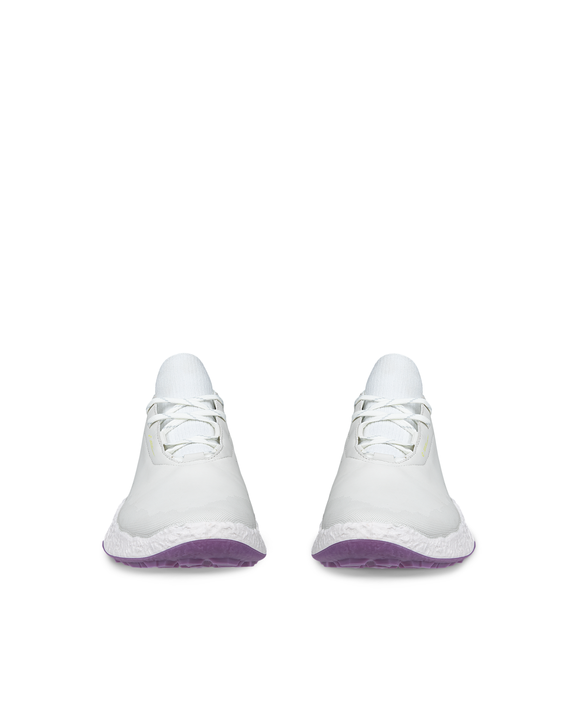 ECCO GOLF BIOM H5 LACE Women ウィメンズ レザーウォータープルーフゴルフシューズ - ホワイト - Front pair