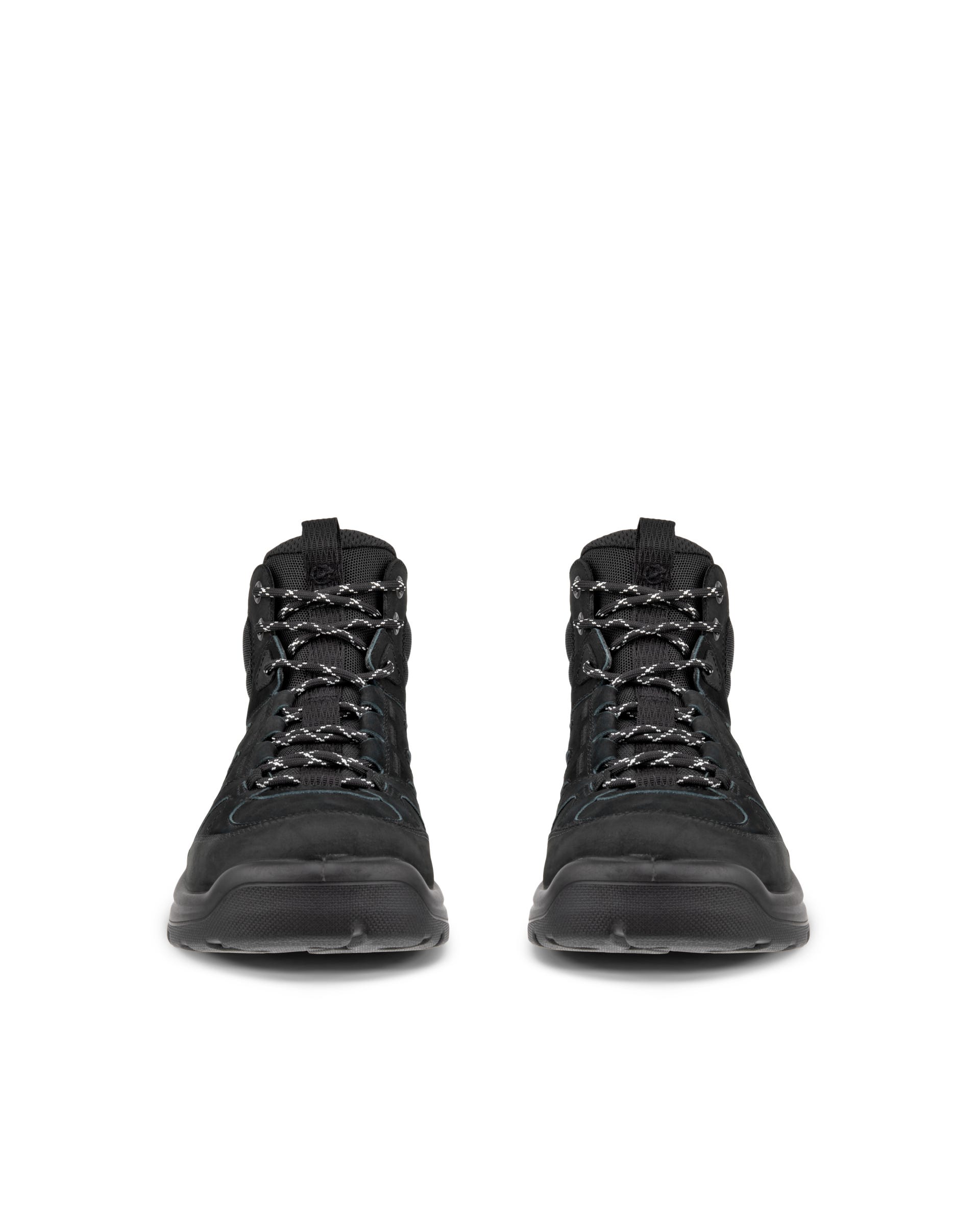 ECCO® Offroad chaussures de randonnée imperméable de plein air mi-hautes en nubuck pour femme - Noir - Front pair