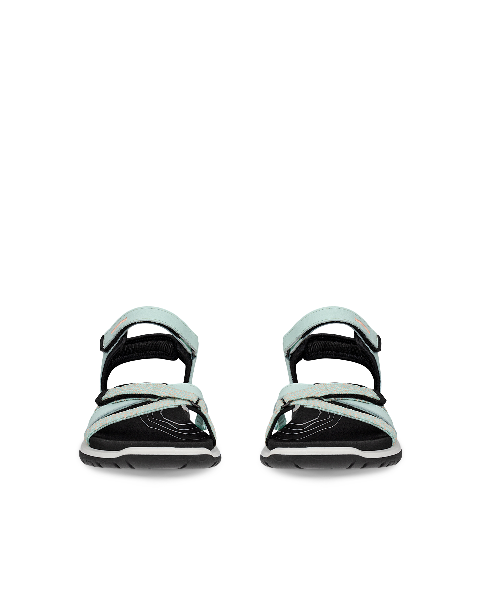 Women's ECCO® Offroad Roam Nubuck Outdoor Sandal - Green - Front pair