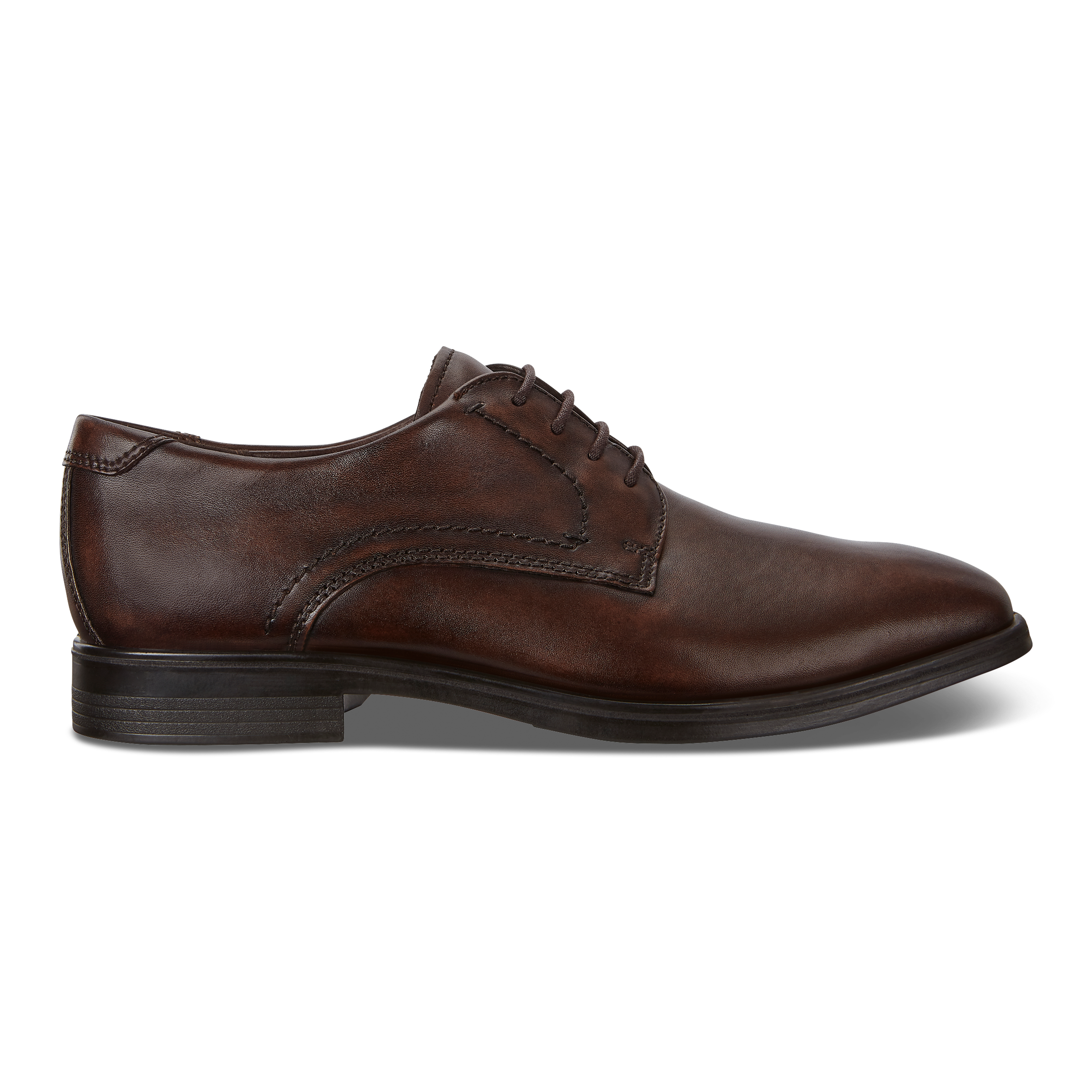 Ecco Melbourne Derby Casual Dress Shoes Mens 10 EU 44 Brown Leather Bicycle Toe Men main image 2