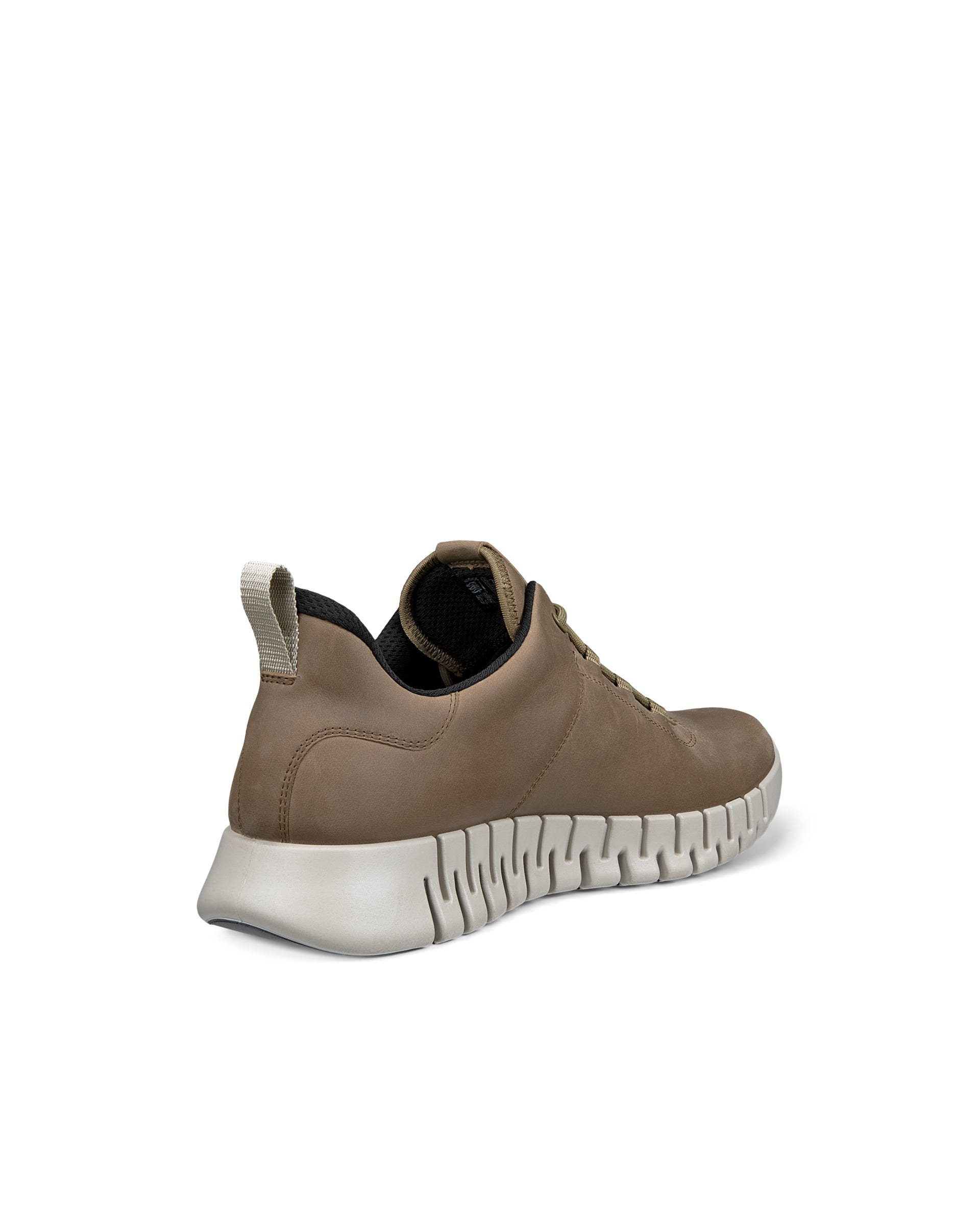 ECCO Gruuv MEN メンズ レザーGore-Texスニーカー - ブラウン - Back