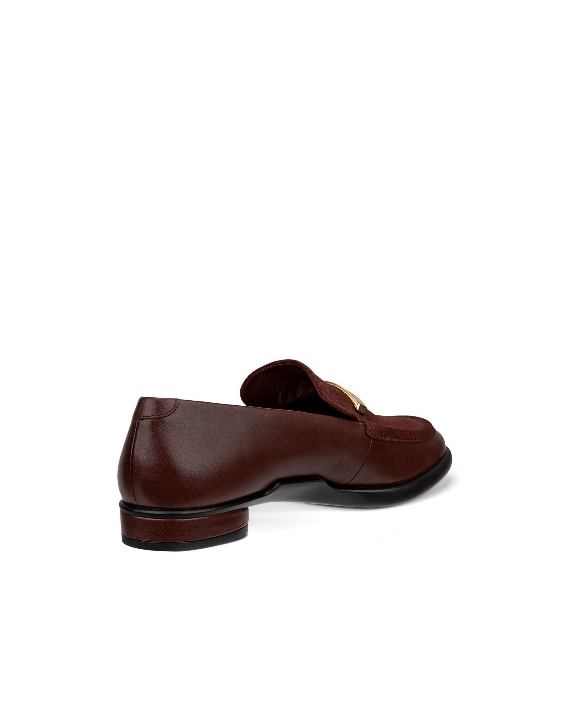 Women's ECCO® Sculpted LX Leather Loafer - Brown - Back