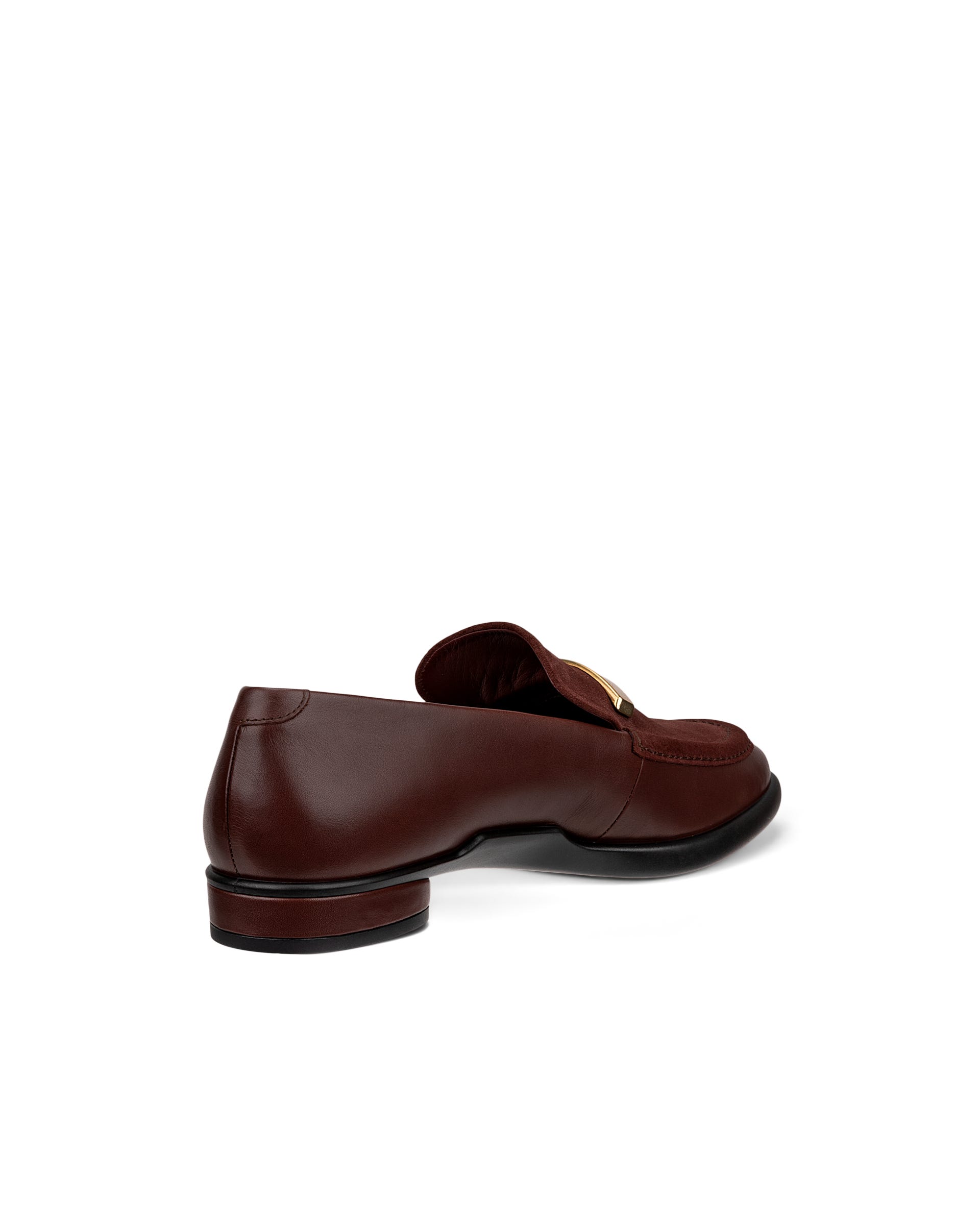 Women's ECCO® Sculpted LX Leather Loafer - Brown - Back