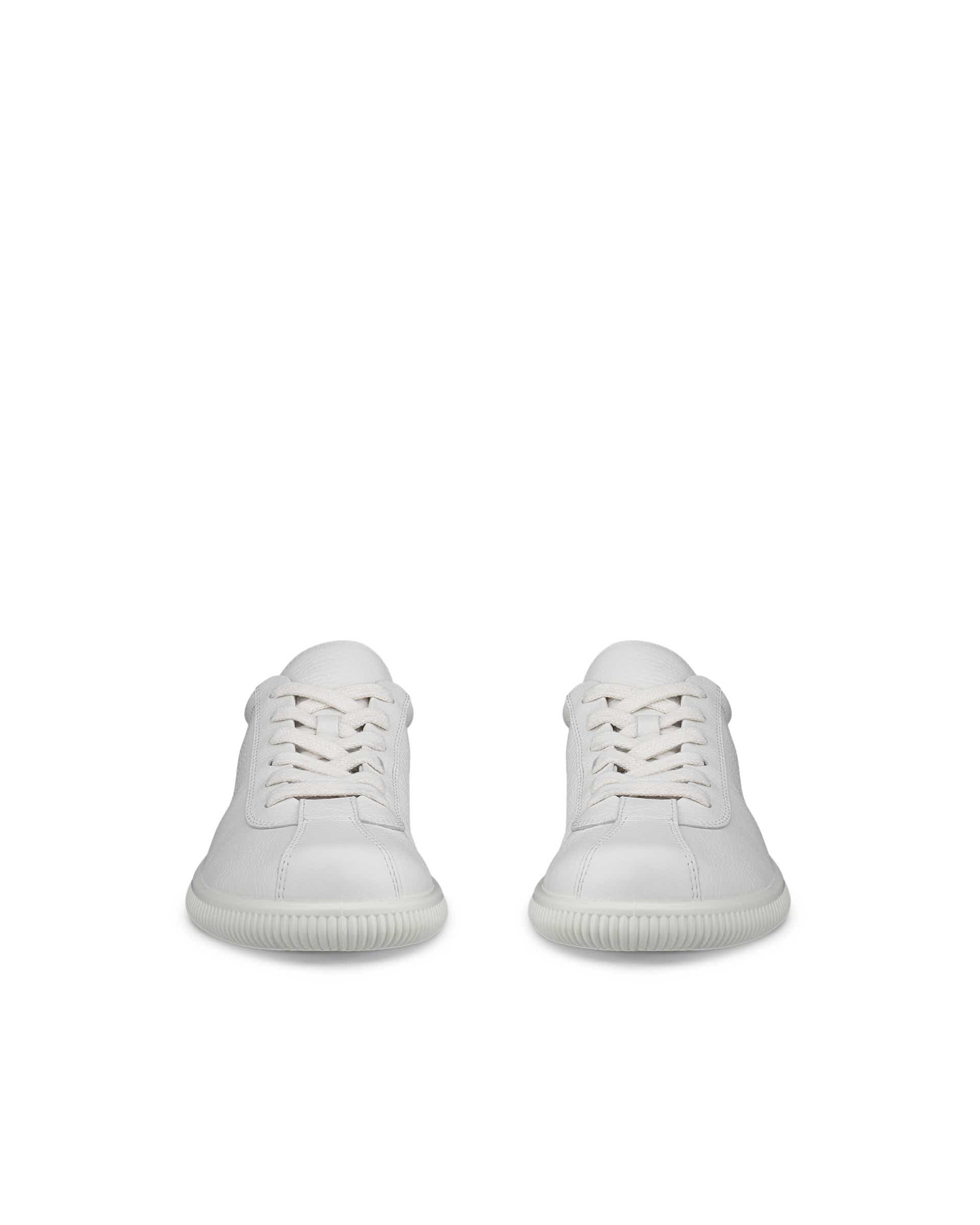 ECCO Soft Zero WOMEN ウィメンズ レザースニーカー - ホワイト - Front pair