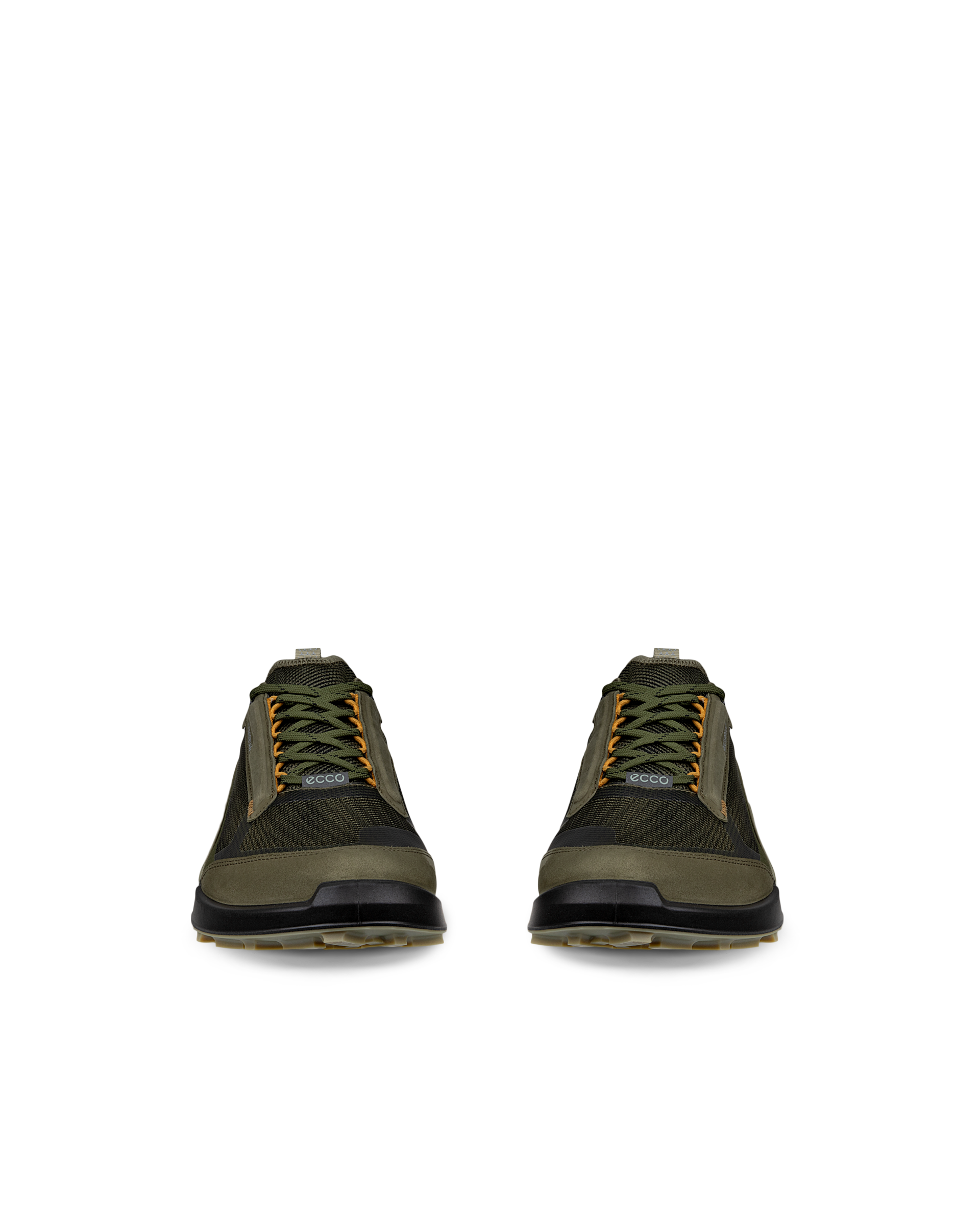 ECCO® Biom 2.1 X Mountain Herren Wasserdichter Wanderschuh aus Nubukleder - Grün - Front pair