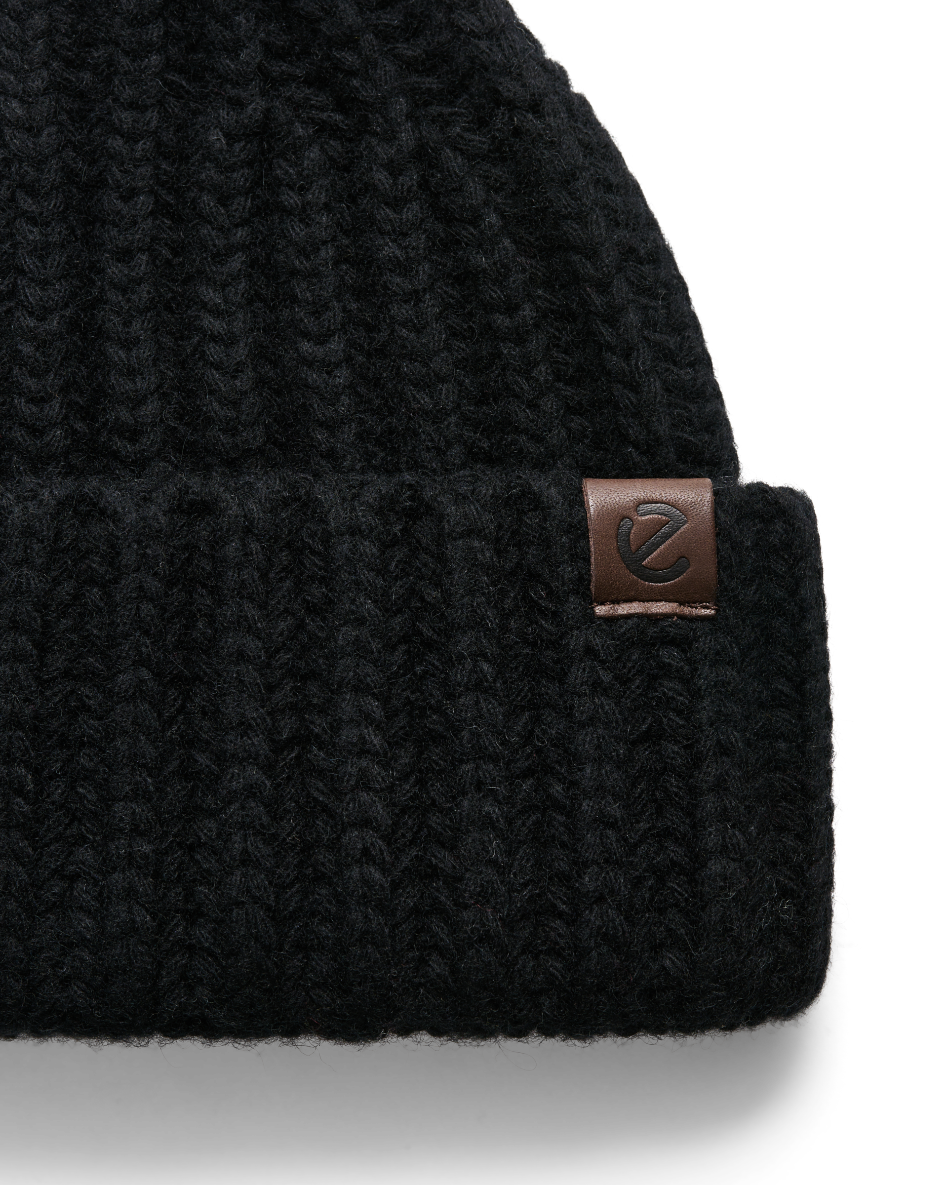 Ecco Women Chunky Beanie — Schwarz