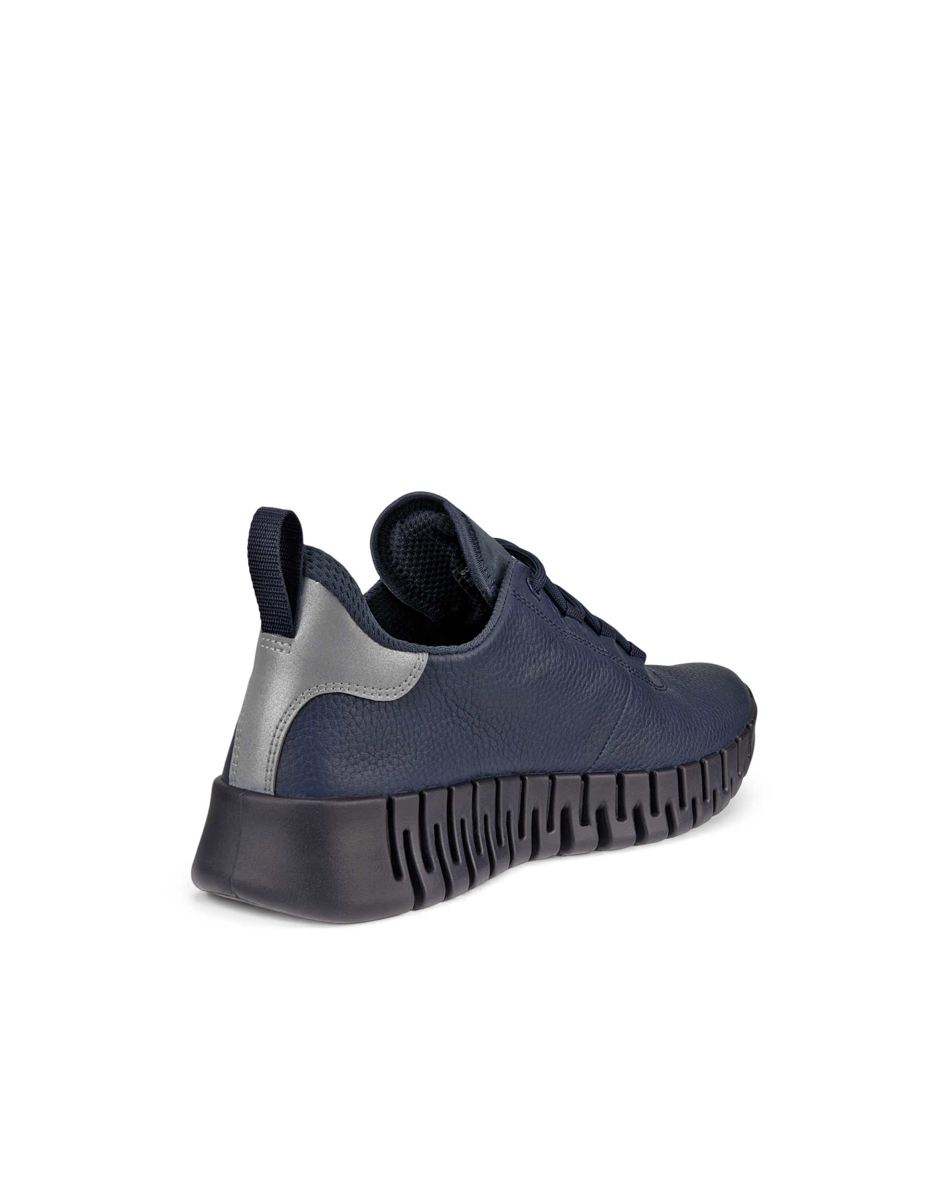 ECCO Gruuv WOMEN ウィメンズ レザーGore-Texスニーカー - ブルー - Back