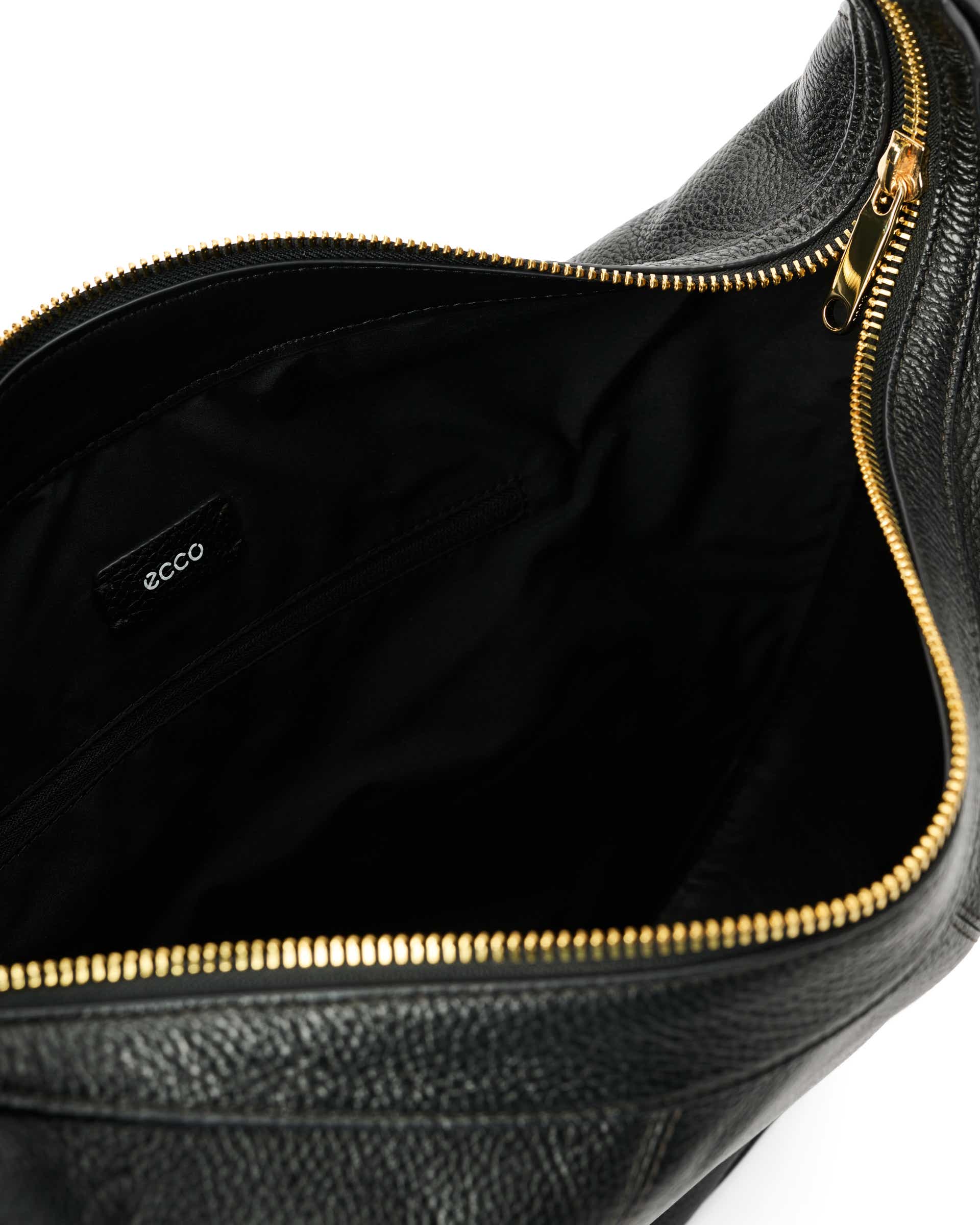 ECCO® Fortune Leather Shoulder Bag - Black - Inside