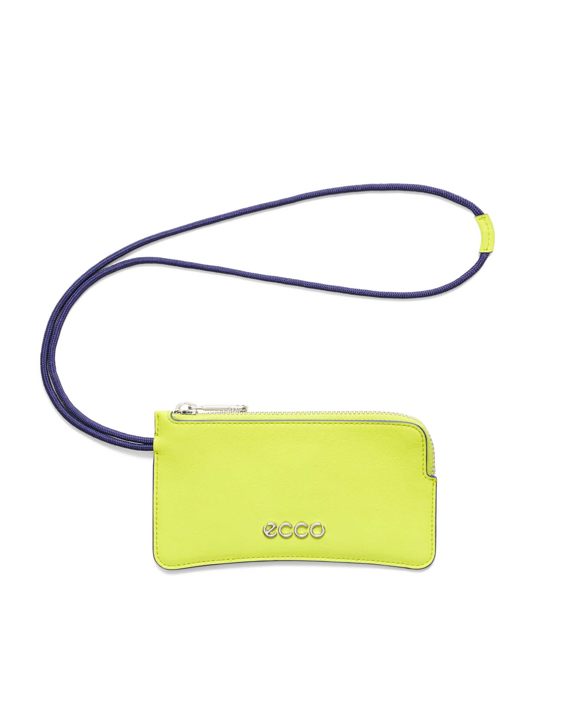 ECCO® Small Soft Wristlet Leather Pouch Bag - Green - Main