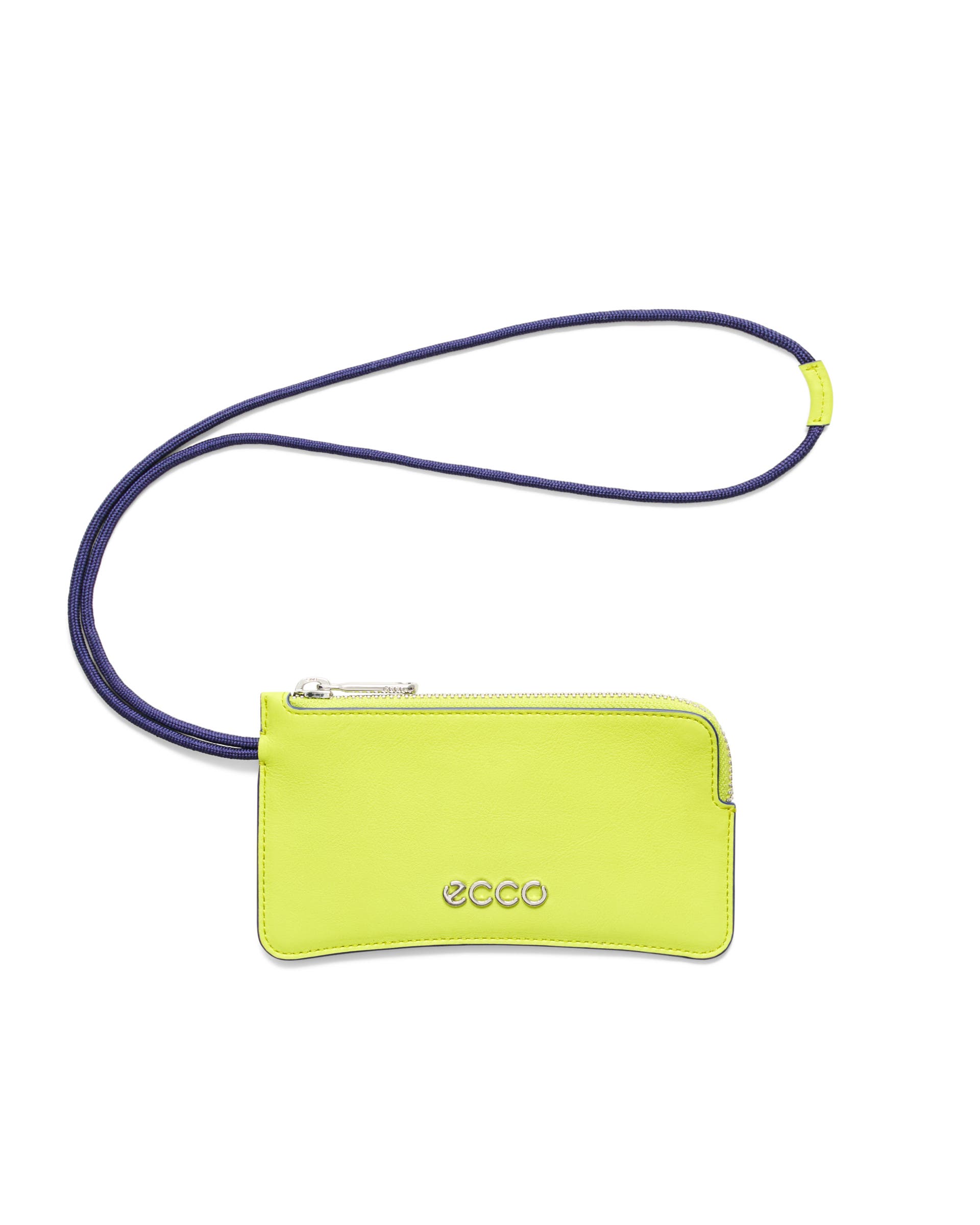 ECCO® Small Soft Wristlet Leather Pouch Bag - Green - Main