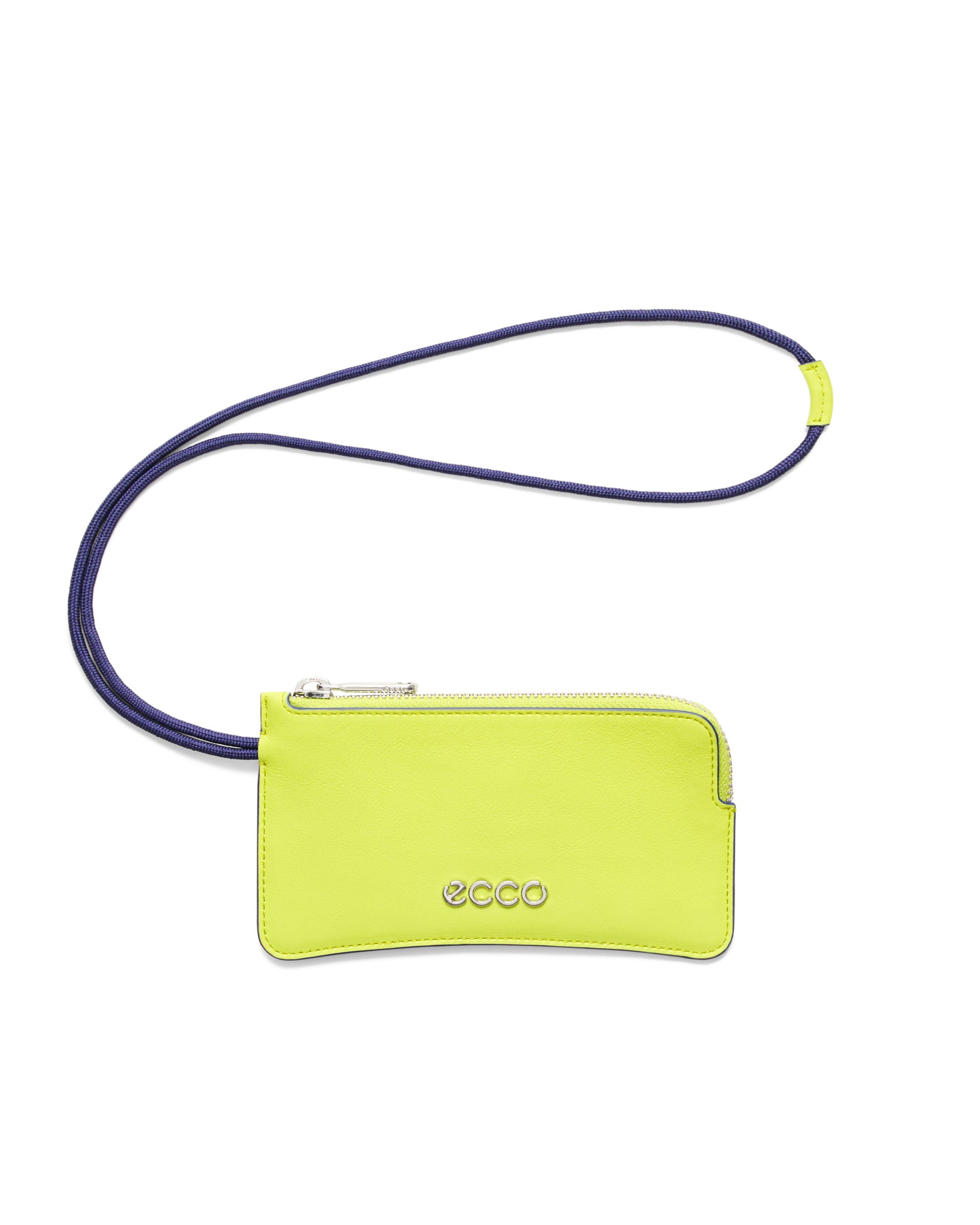 ECCO® Small Soft Wristlet Leather Pouch Bag - Green - Main