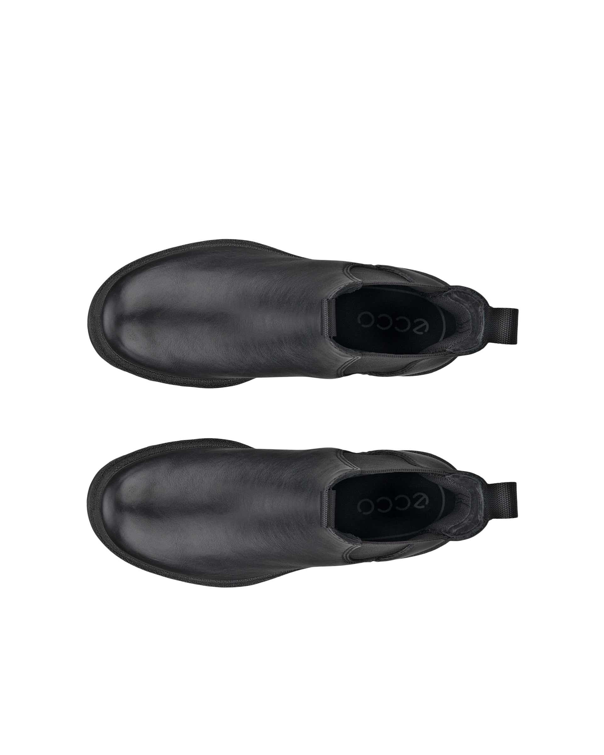 Naisten ECCO® Grainer nahkainen Chelsea-nilkkuri - Musta - Top left pair