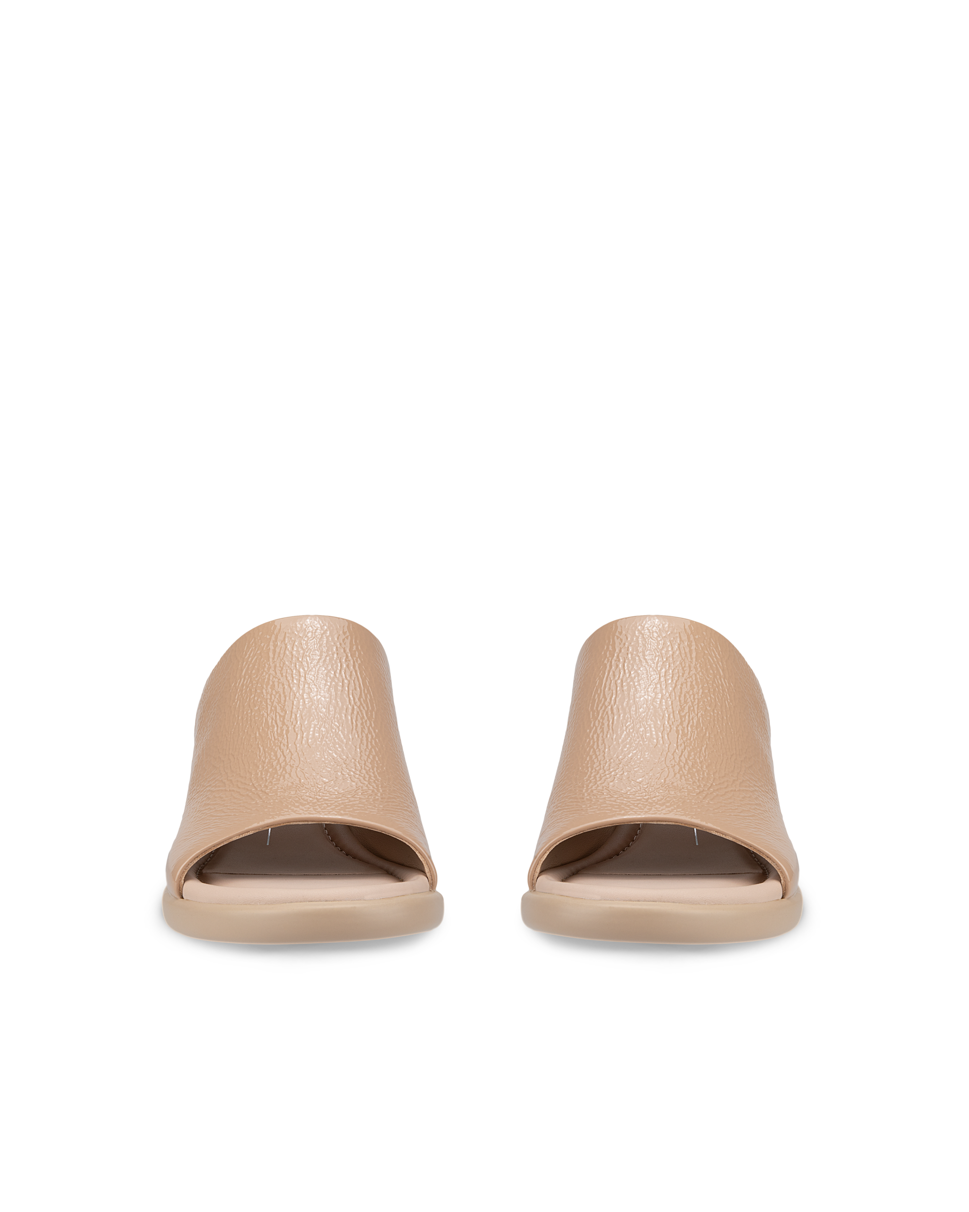 ECCO Sculpted LX 35 ウィメンズ レザーミュールサンダル - ブラウン - Front pair