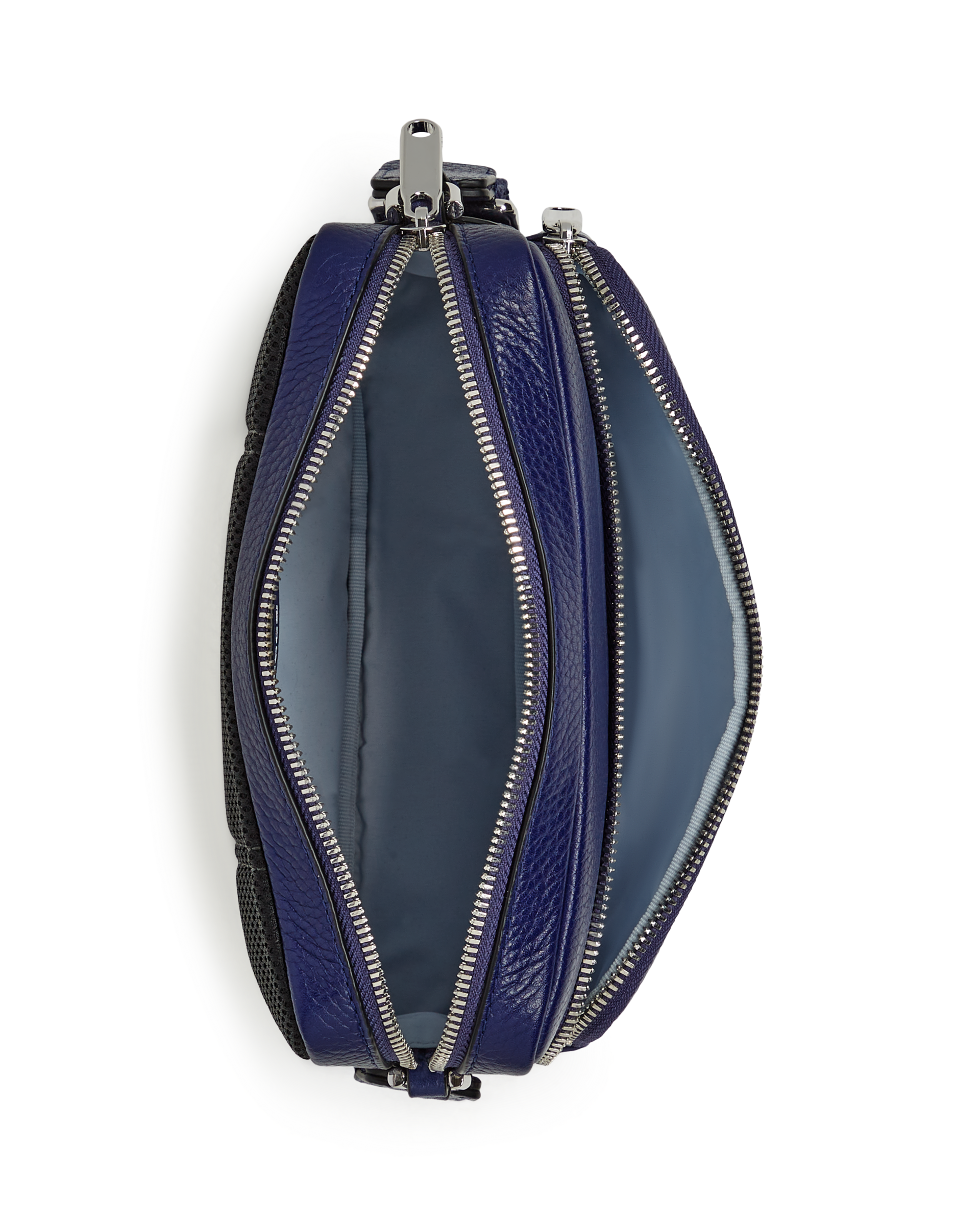 ECCO Camera Bag Pebbled レザーカメラバッグ | ブルー