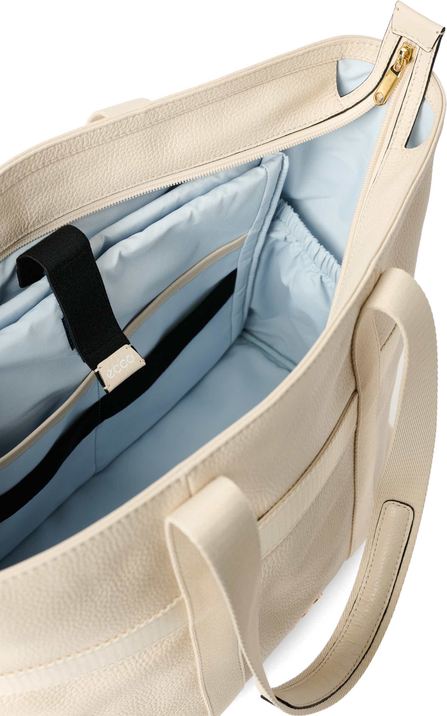 ECCO Tote Globetrotter レザートートバッグ - ベージュ - Inside