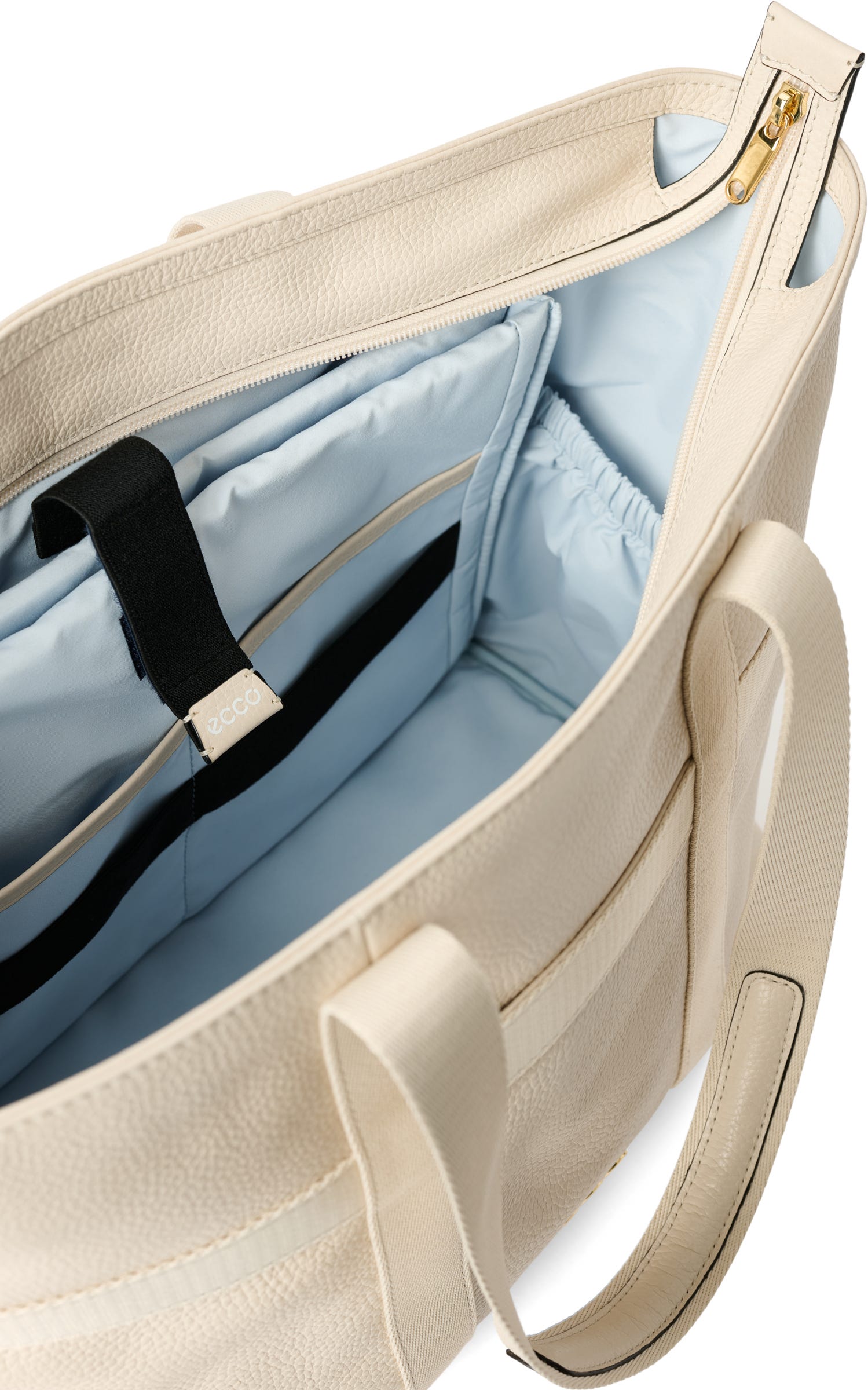 ECCO Tote Globetrotter レザートートバッグ - ベージュ - Inside