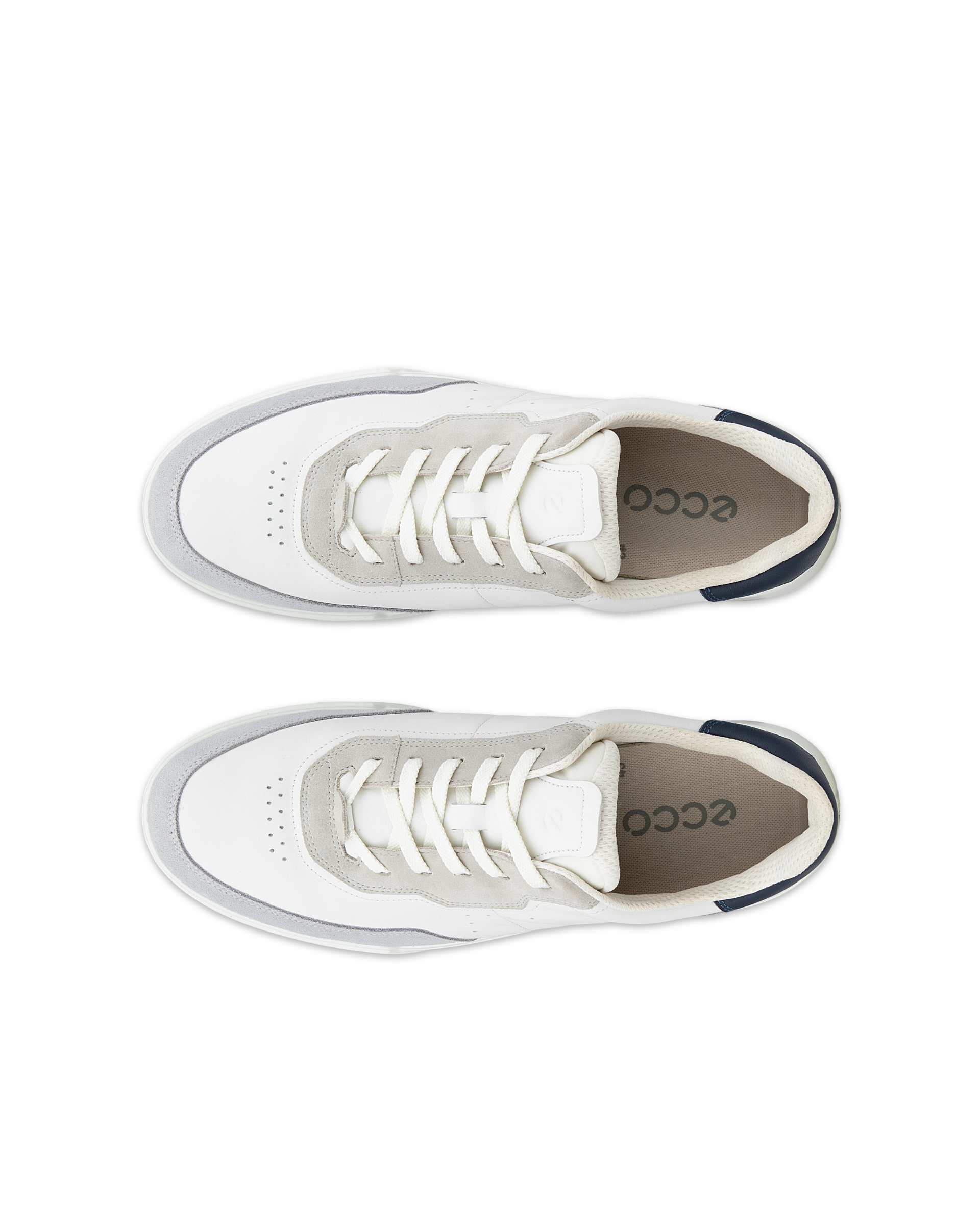Men's ECCO® STREET COURT Leather Sneaker | White