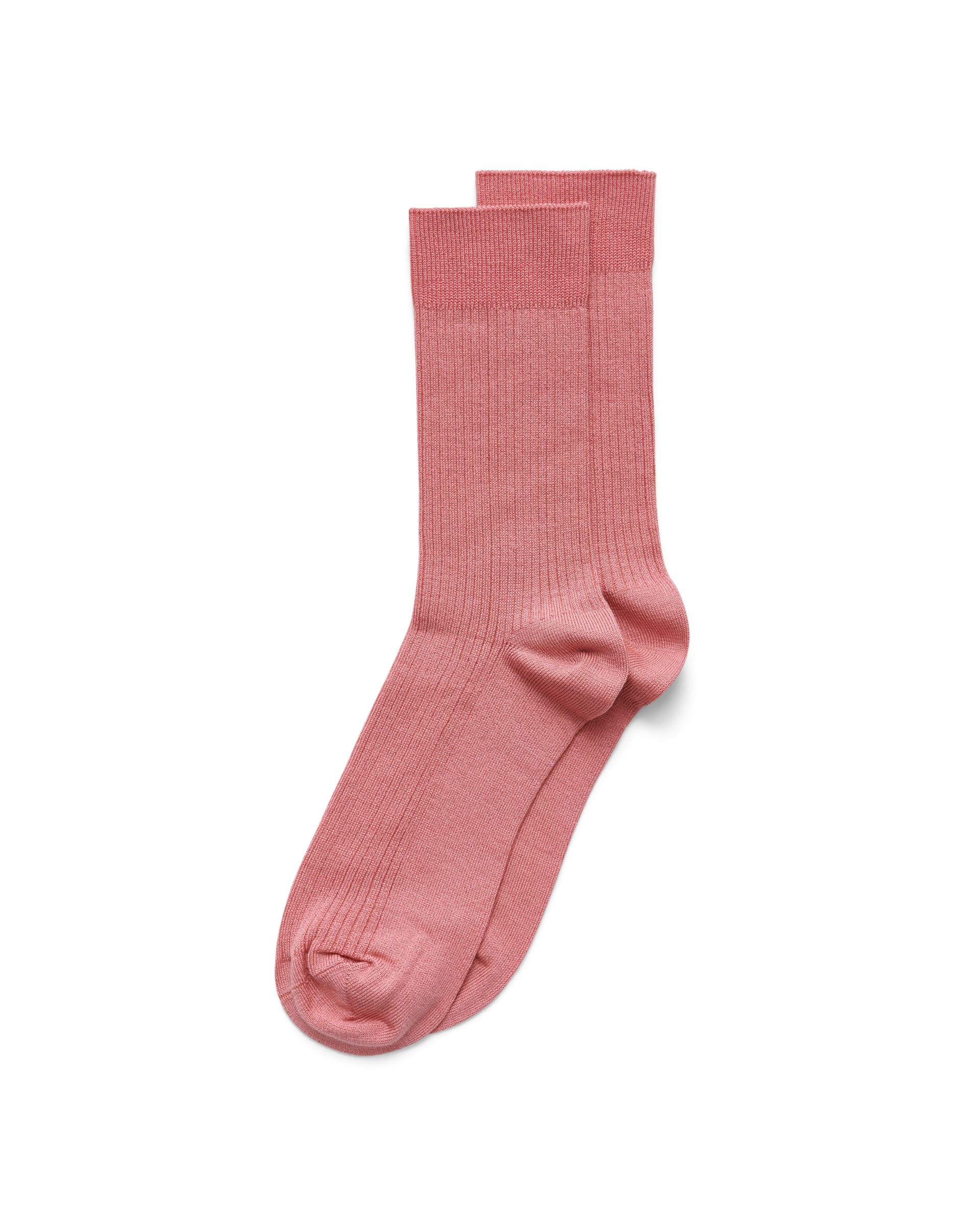 Women's ECCO Vibe Ribbed Mid-Cut Sock — Pink