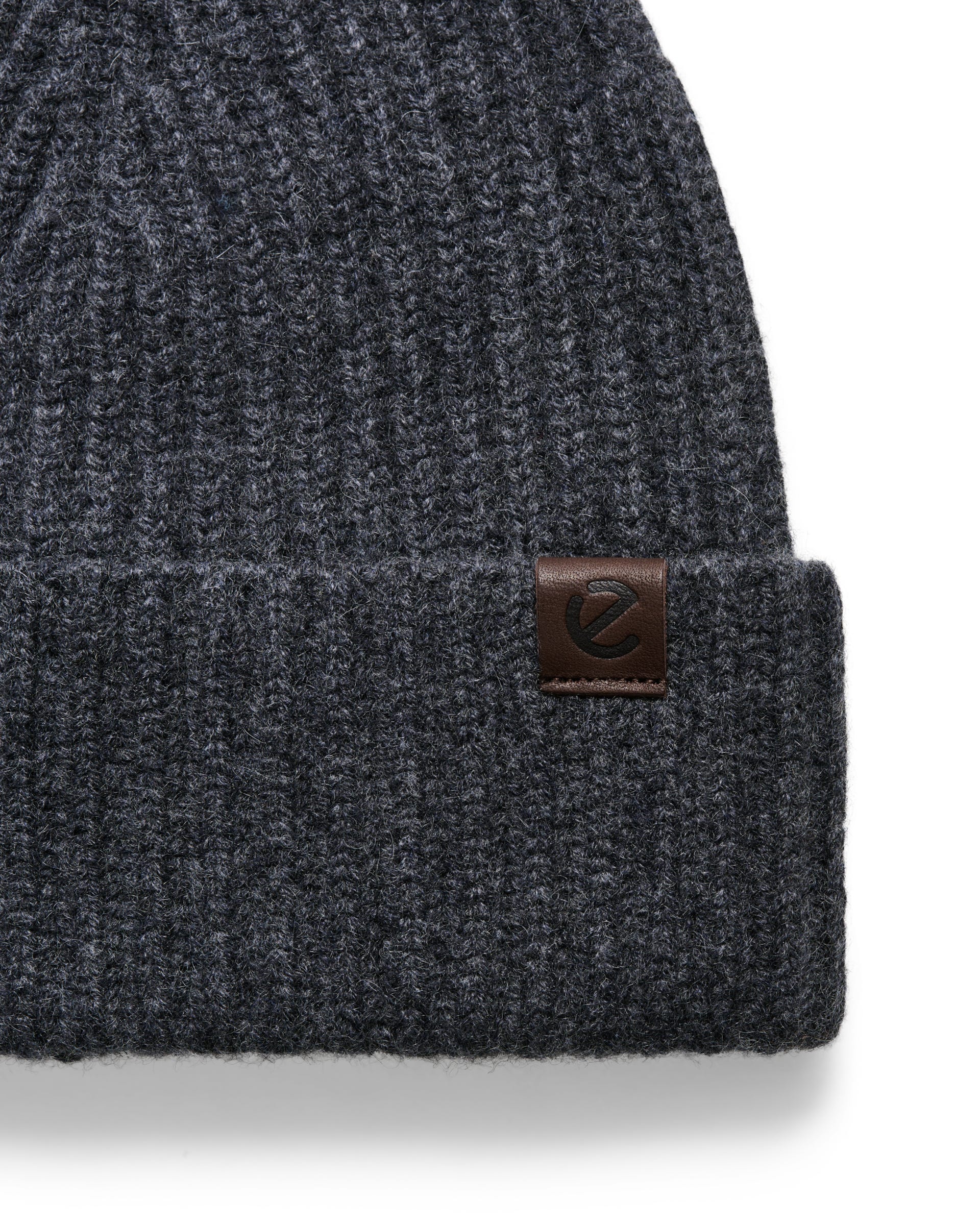 Men's ECCO® Classic Beanie - Grey - Detail-1