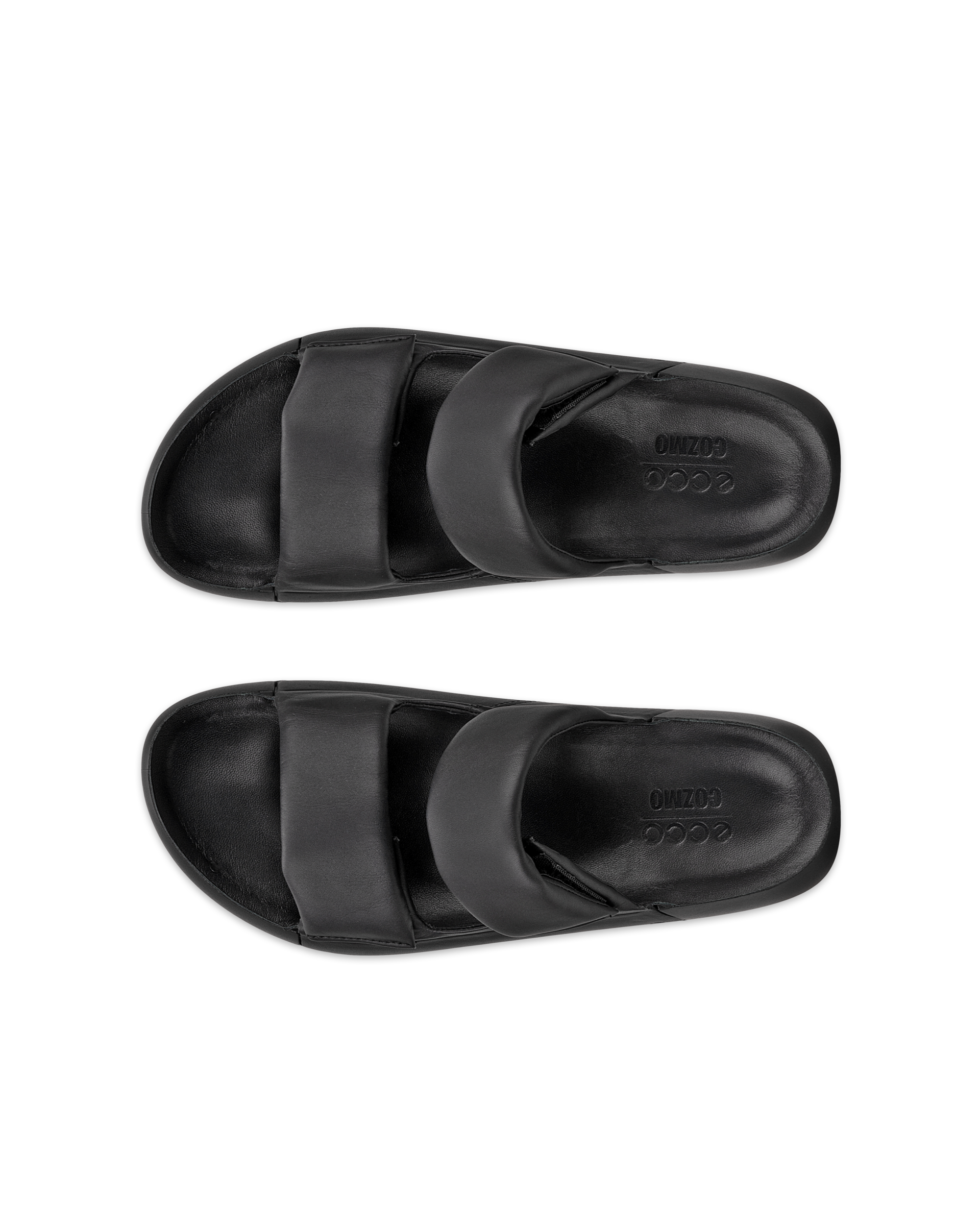 Women's ECCO® Cozmo PF Leather Two Strap Sandal