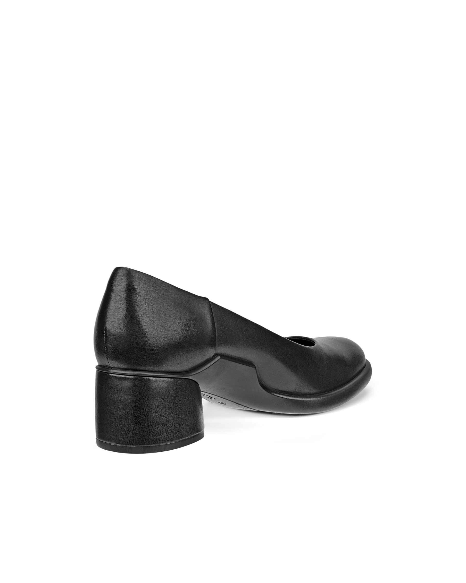 ECCO Sculpted LX 35 ウィメンズ レザーブロックヒールパンプス | ブラック