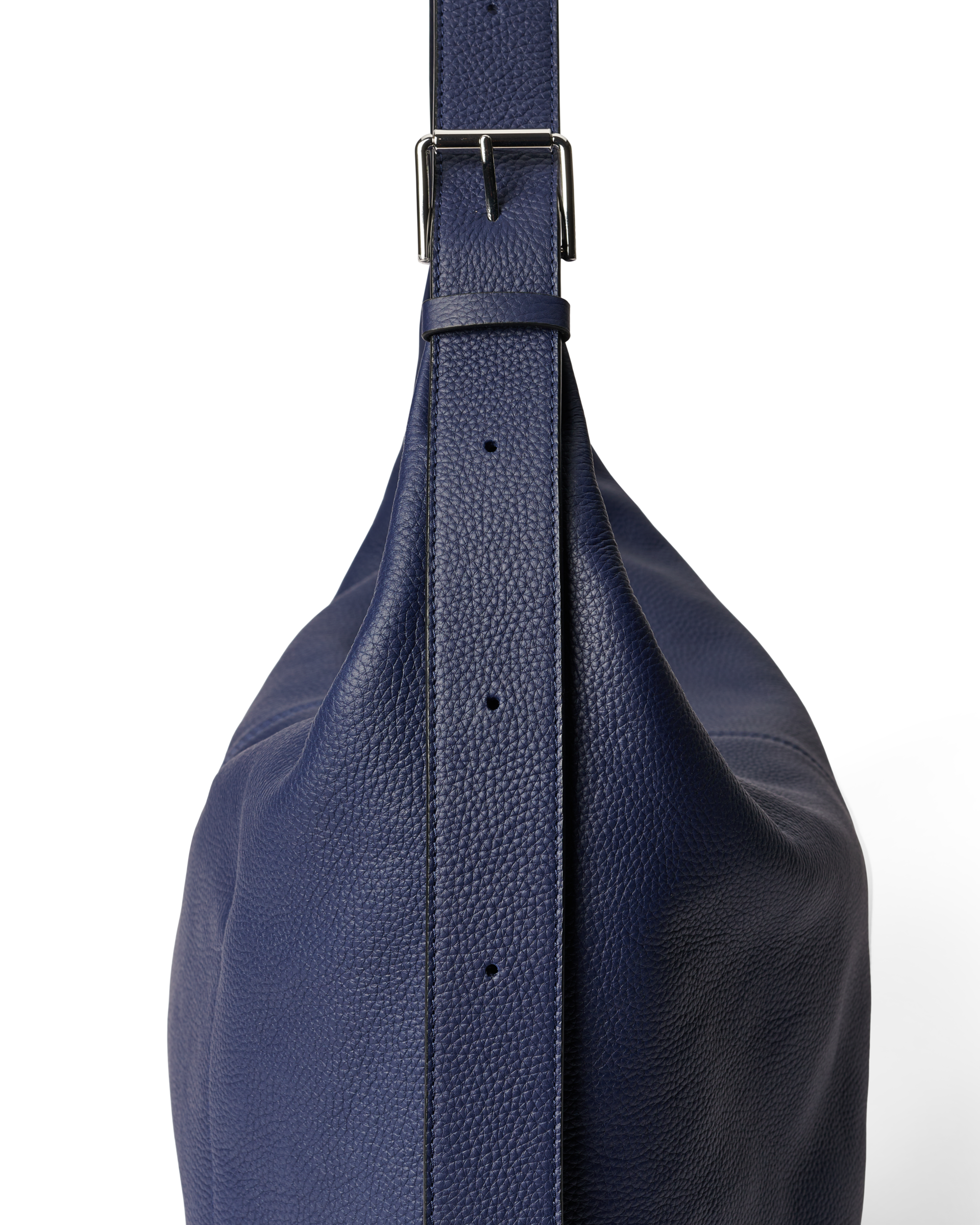 ECCO Hobo Large Soft Pebbled レザーホーボーバッグ | ブルー