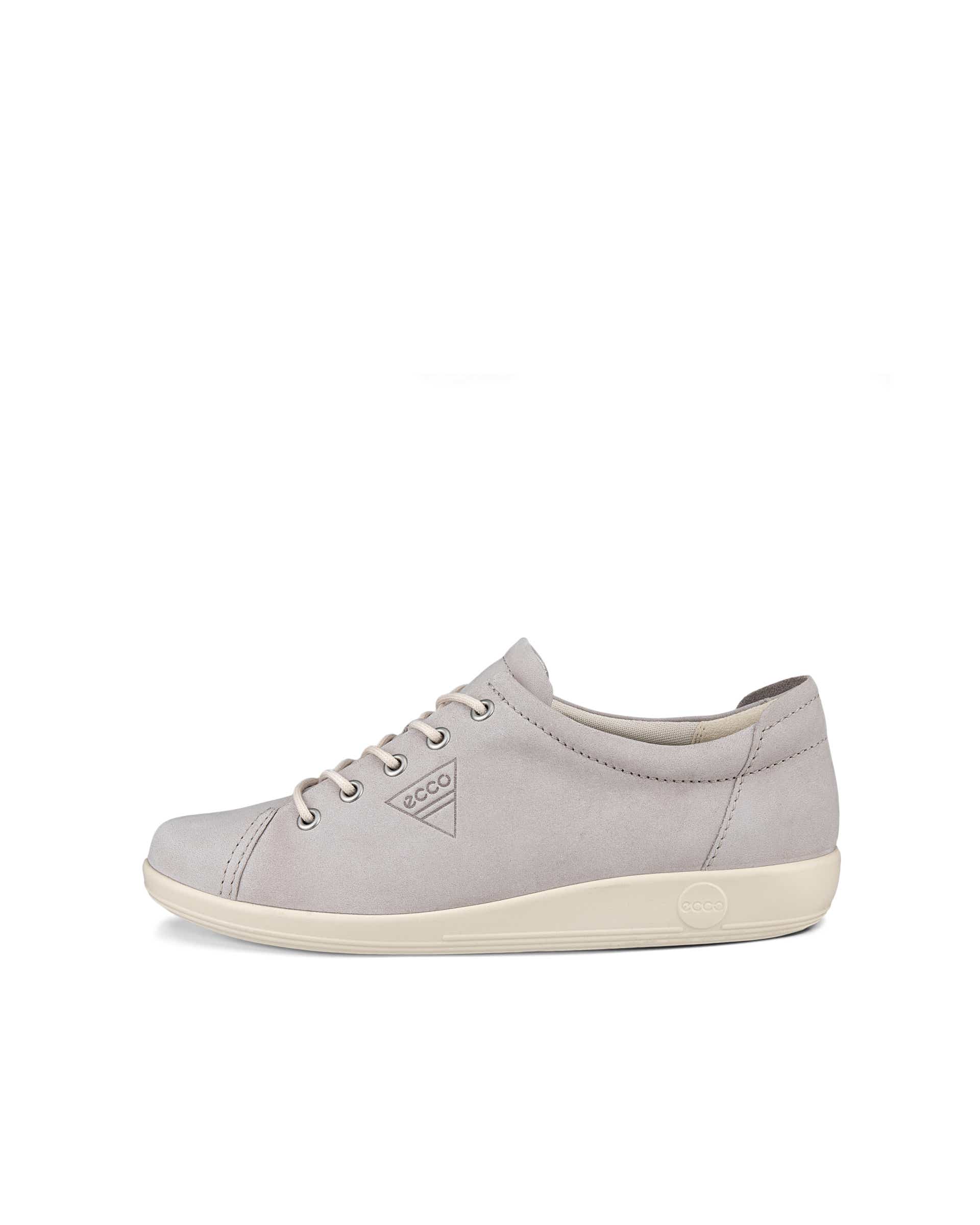 ECCO® Soft 2.0 Damen Sneaker aus Nubukleder - Grau - Outside