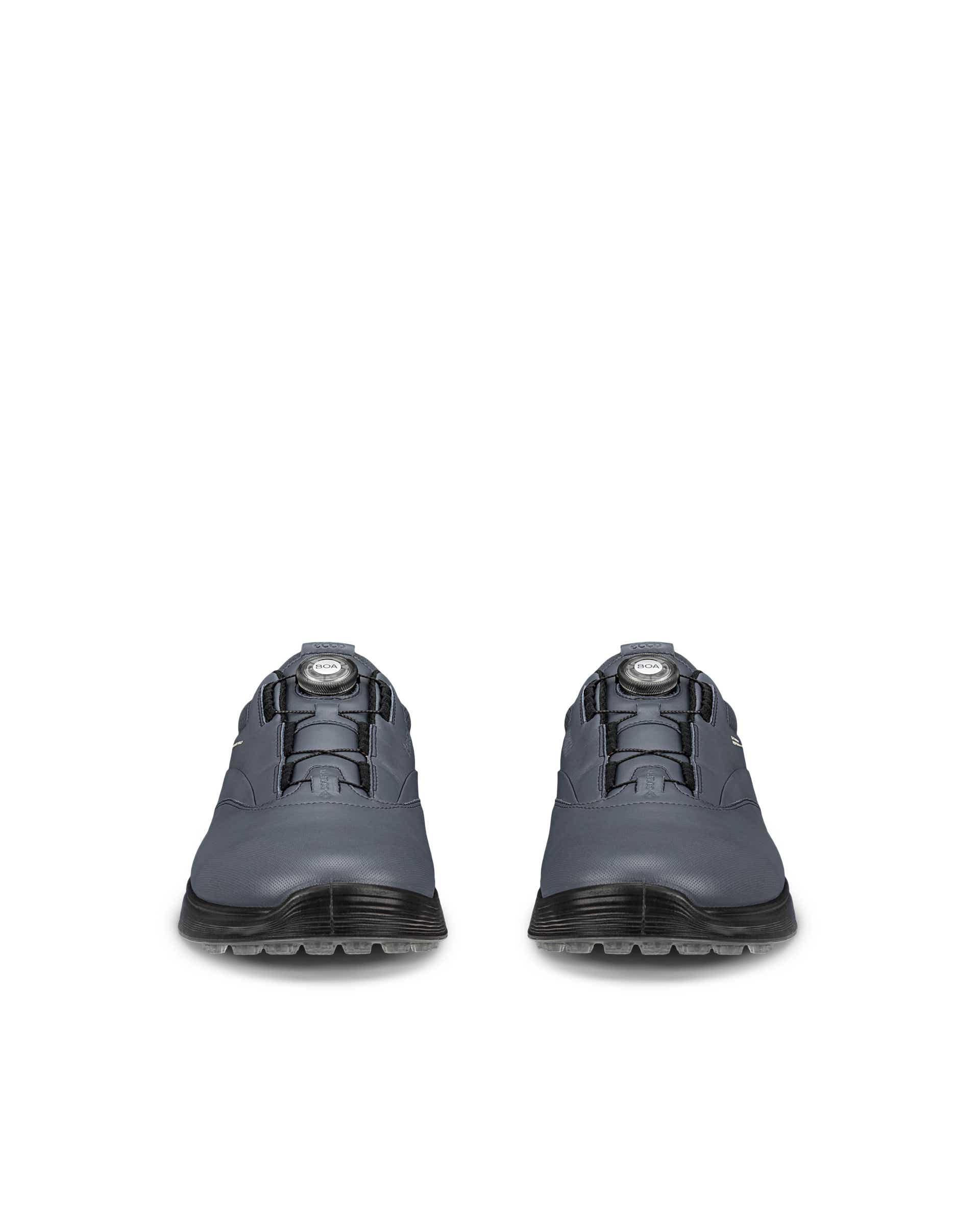 ECCO Golf S Three BOA メンズ レザーGore-Texゴルフシューズ - ブルー - Front pair