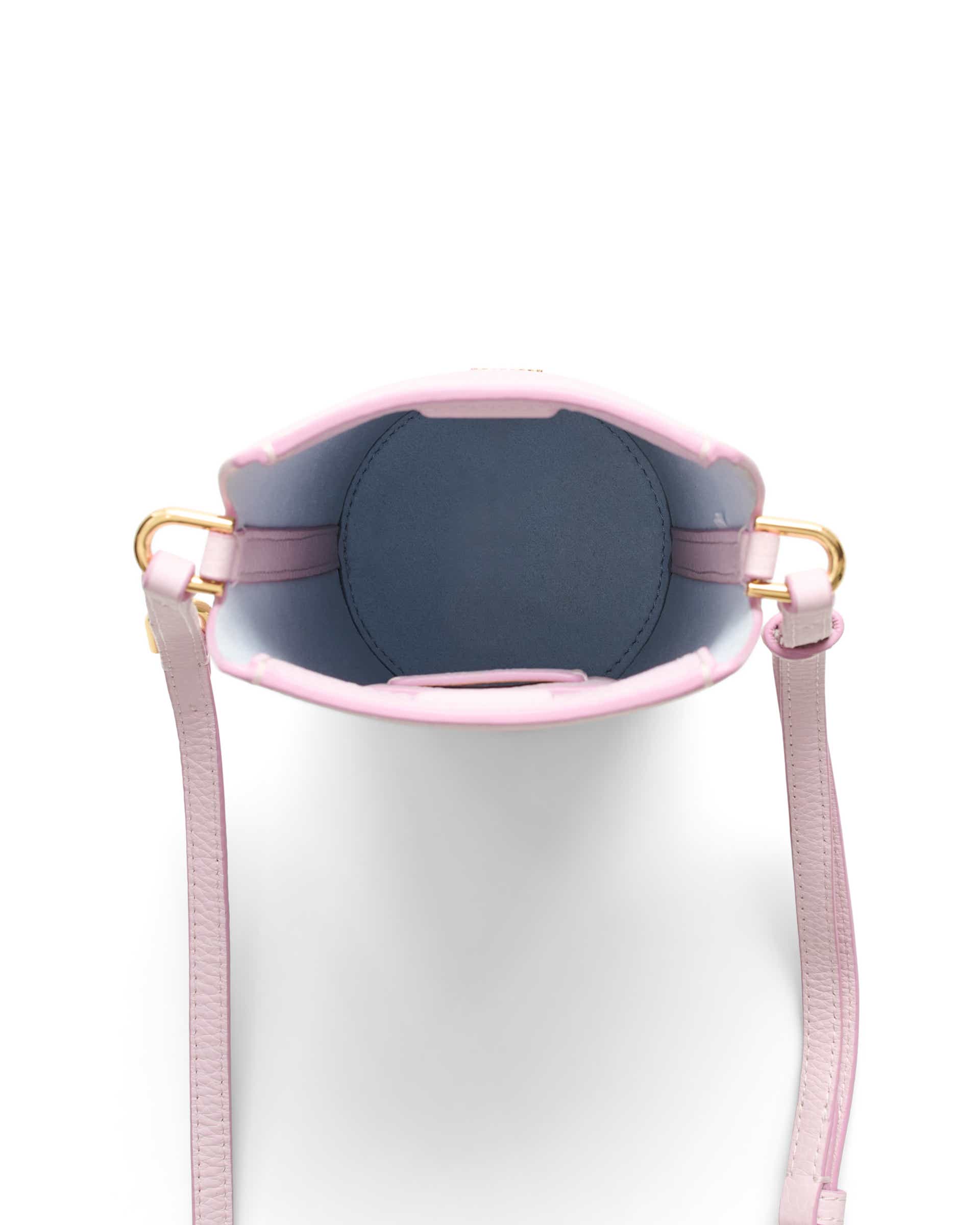 Kožená crossbody kabelka ECCO® Pot - Růžová - Birdeye