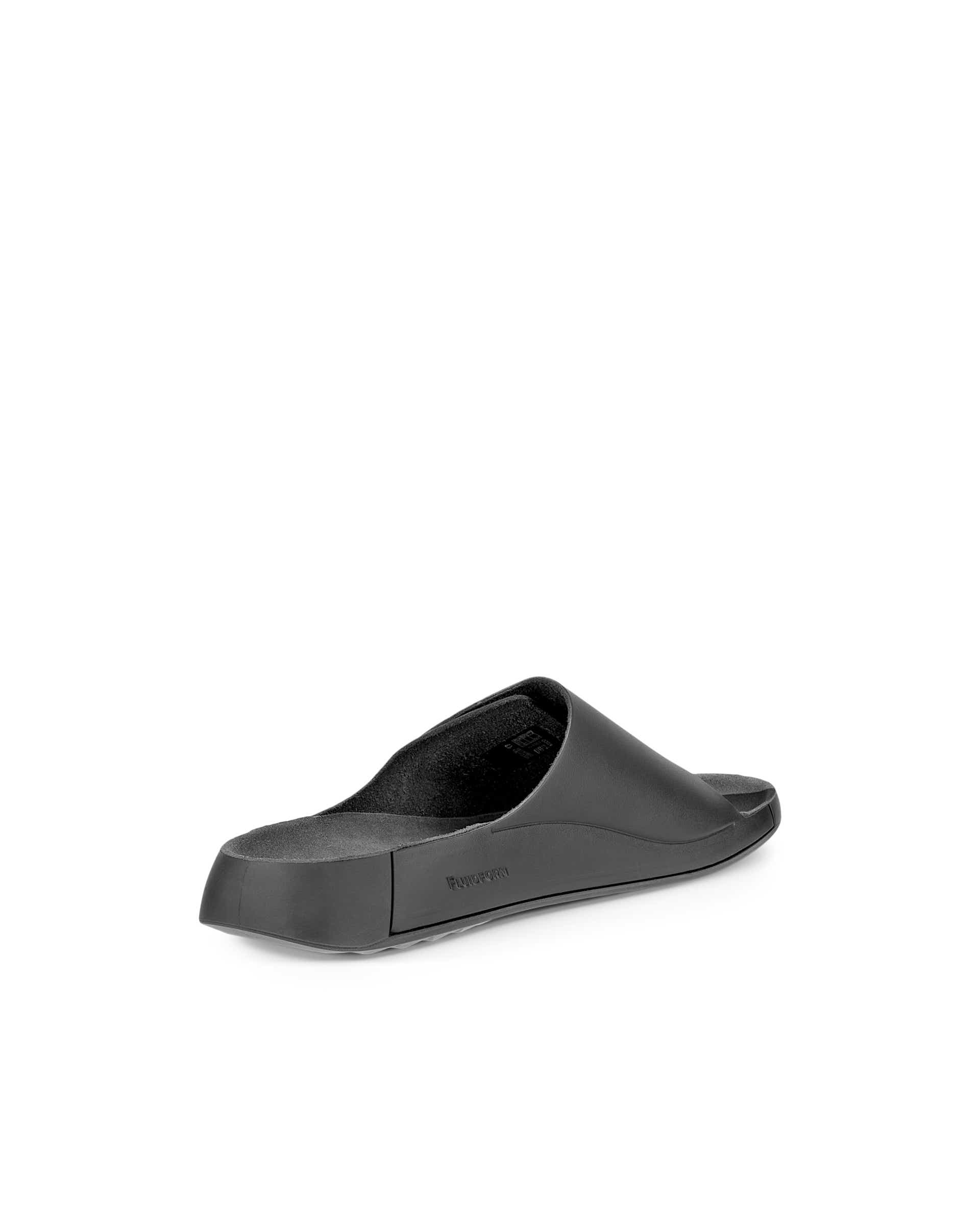 ECCO® Cozmo Heren leren slipper - Zwart - Back