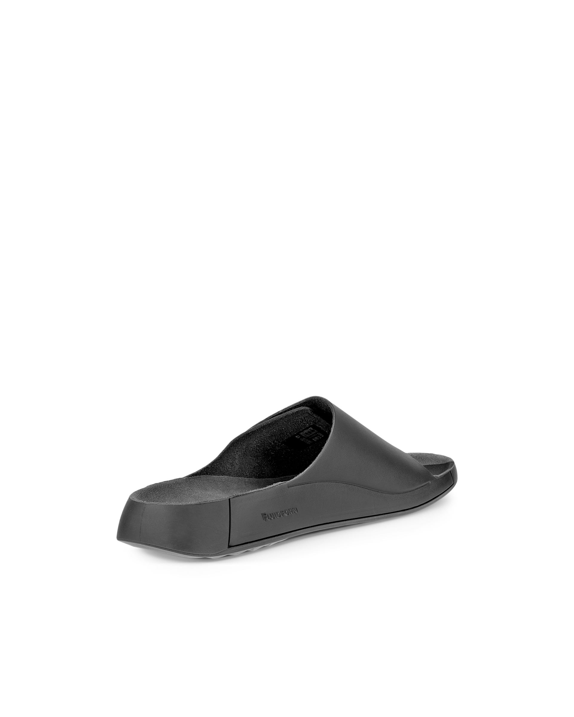 ECCO® Cozmo Heren leren slipper - Zwart - Back