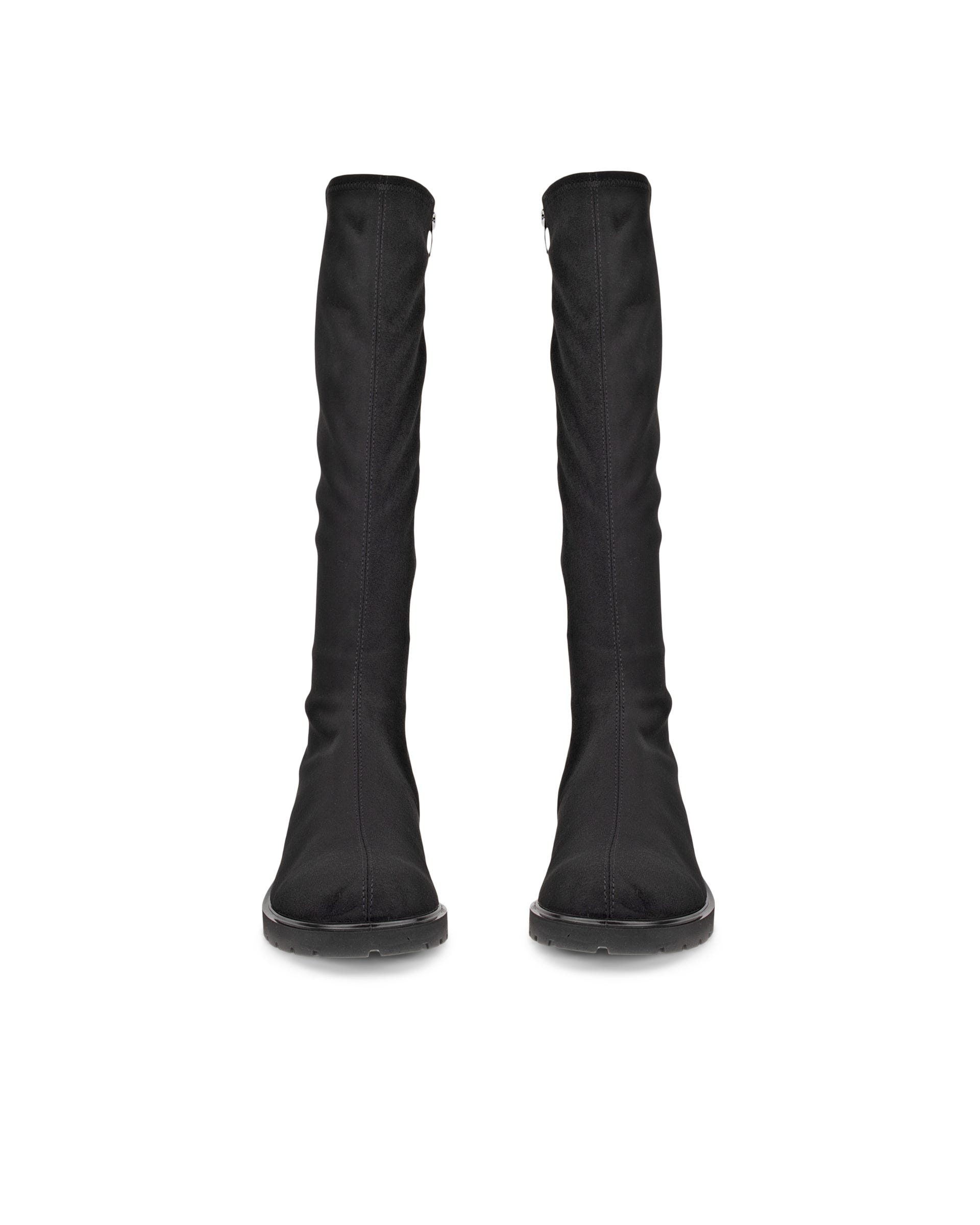 Women's ECCO® Metropole Vienna Textile Knee-High Boot - Black - Front pair