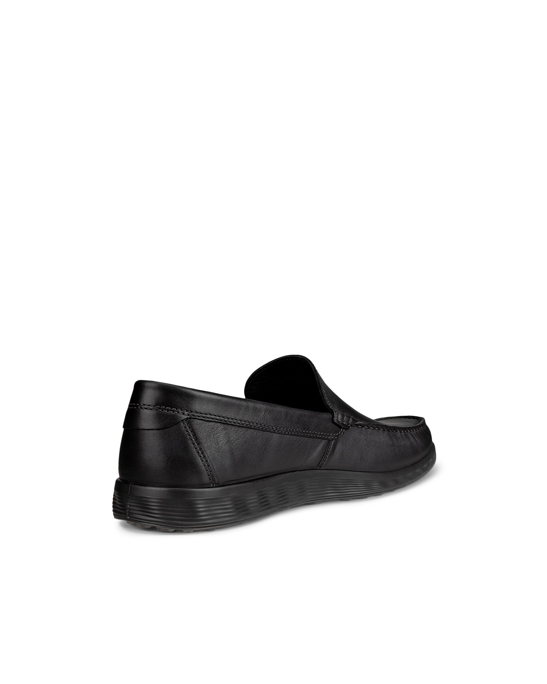 Men's ECCO® S Lite Moc Leather Moccasin - Black - Back