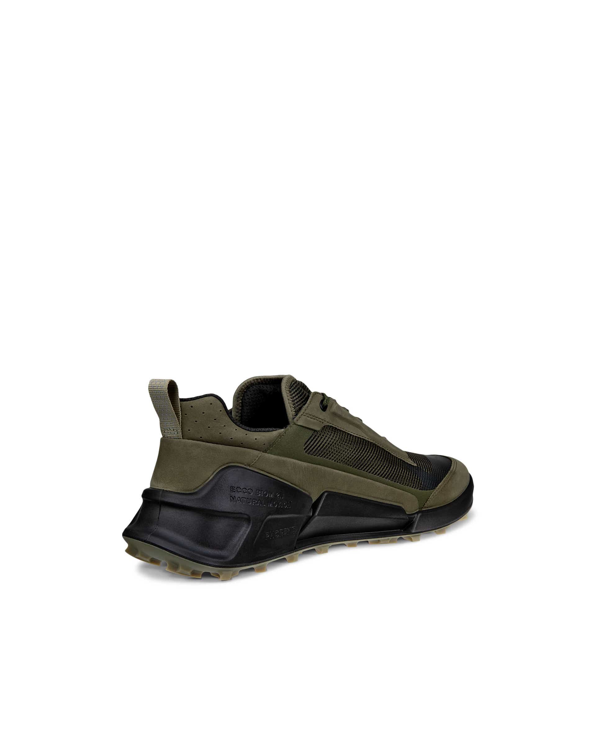 Men's ECCO® Biom 2.1 X Mountain Nubuck Waterproof Hiking Trainer - Green - Back